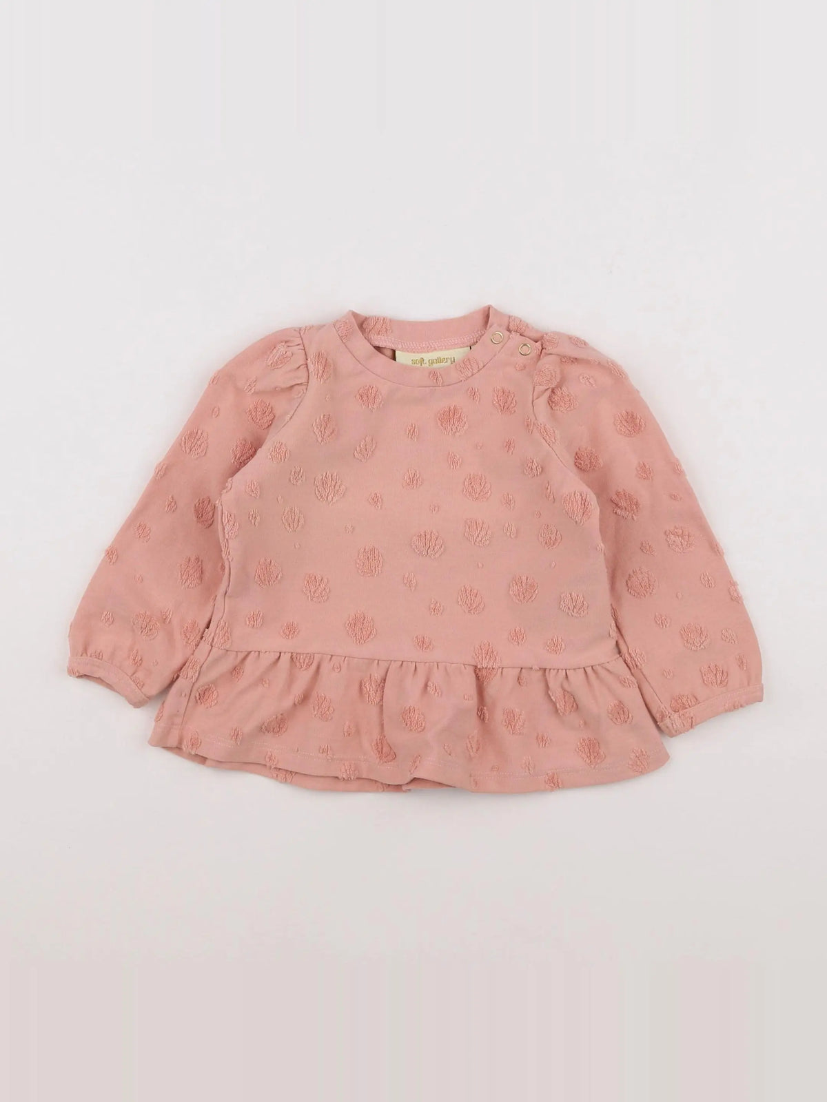 Soft Gallery - tee-shirt rose - 6 mois