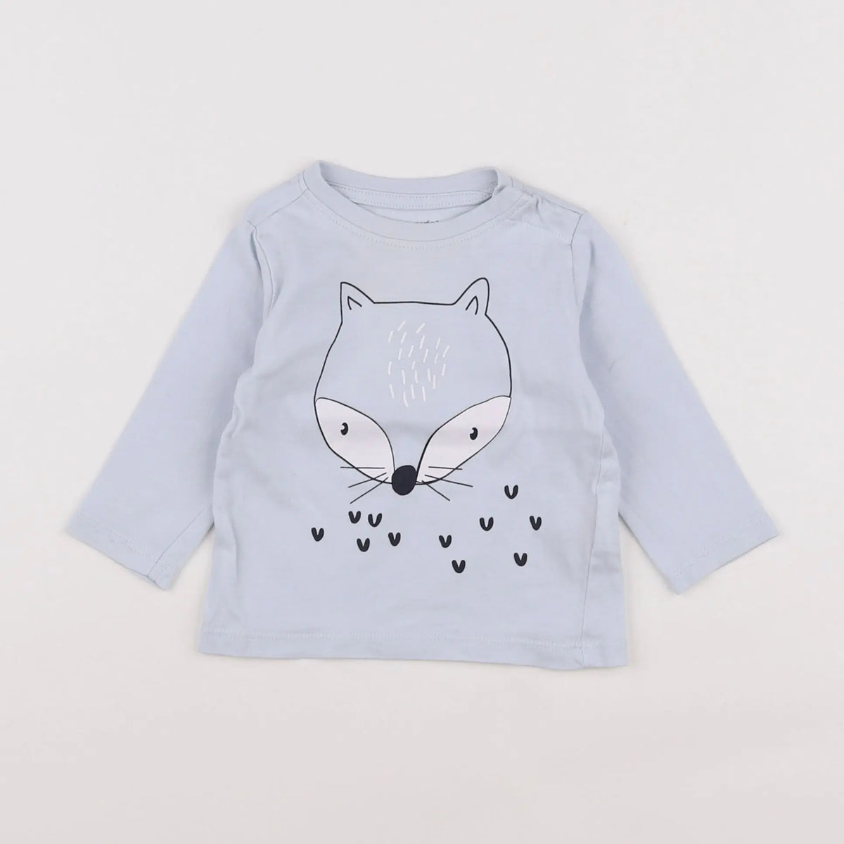 Vertbaudet - tee-shirt bleu - 6 mois