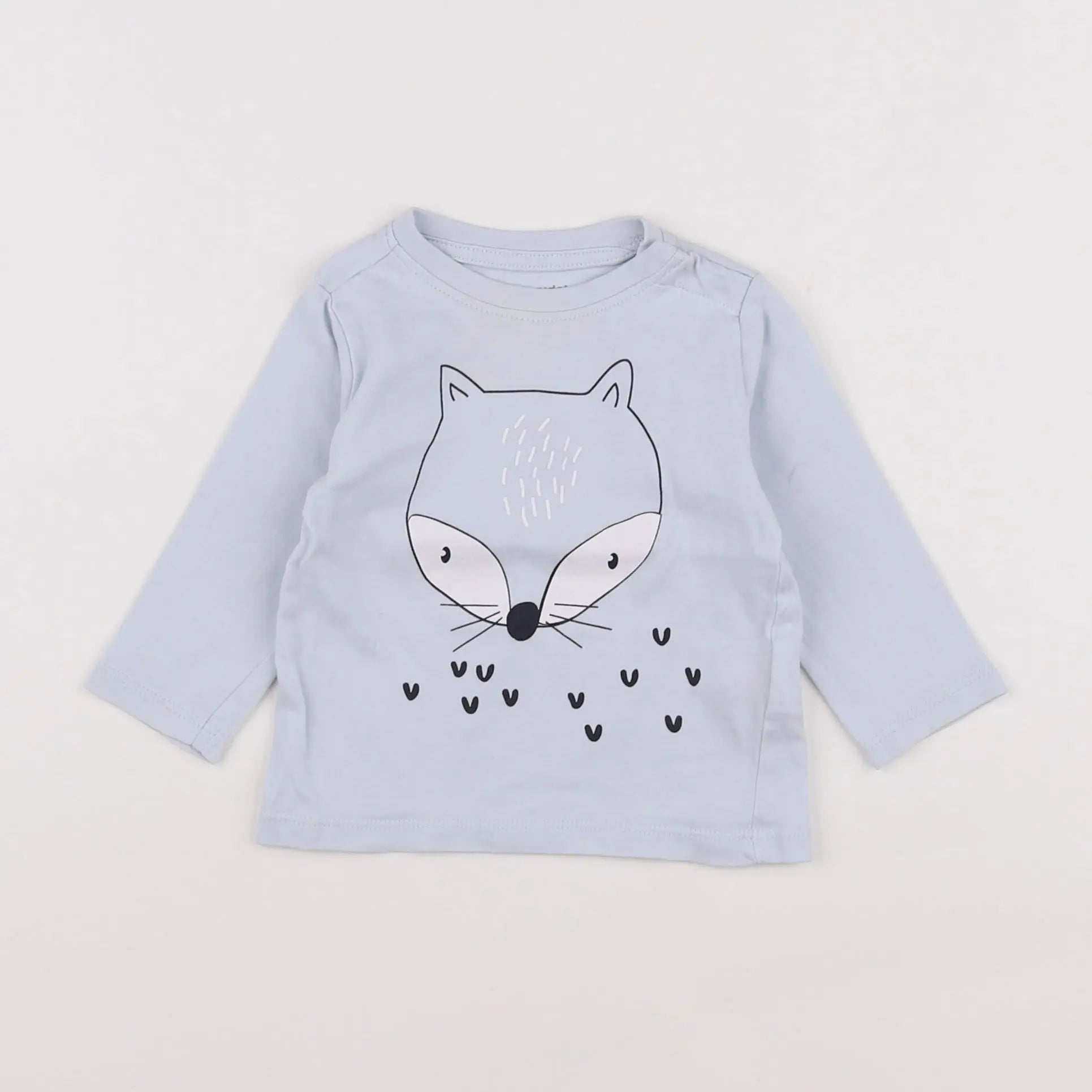 Vertbaudet - tee-shirt bleu - 6 mois