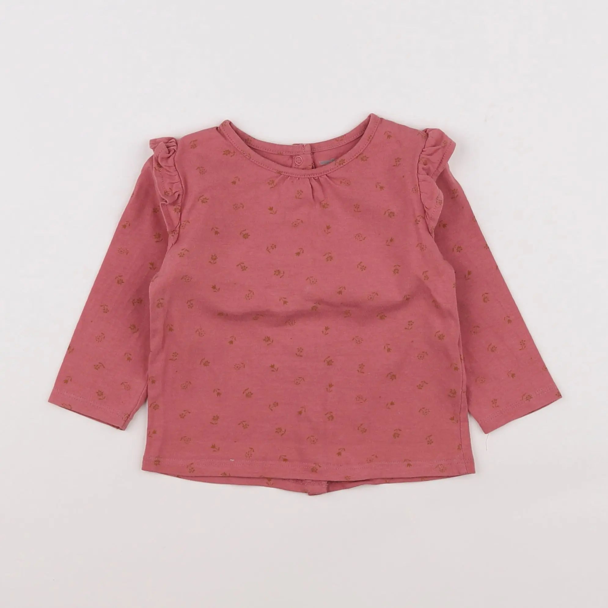 Vertbaudet - tee-shirt rose - 9 mois