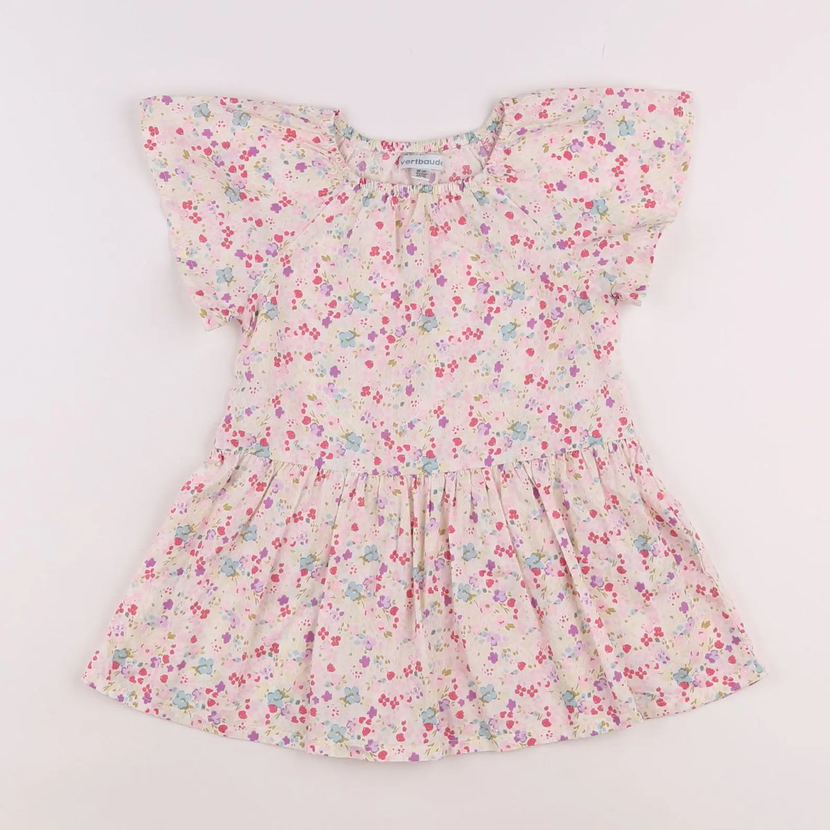 Vertbaudet - robe multicolore - 2 ans