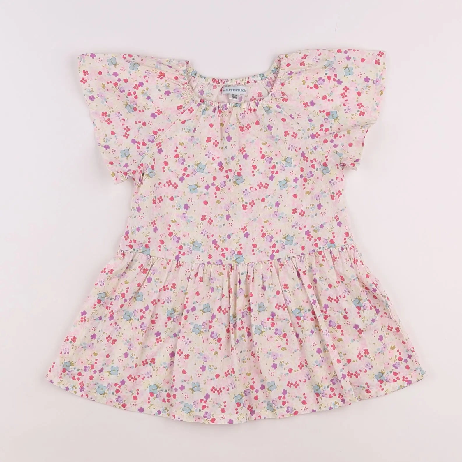 Vertbaudet - robe multicolore - 2 ans