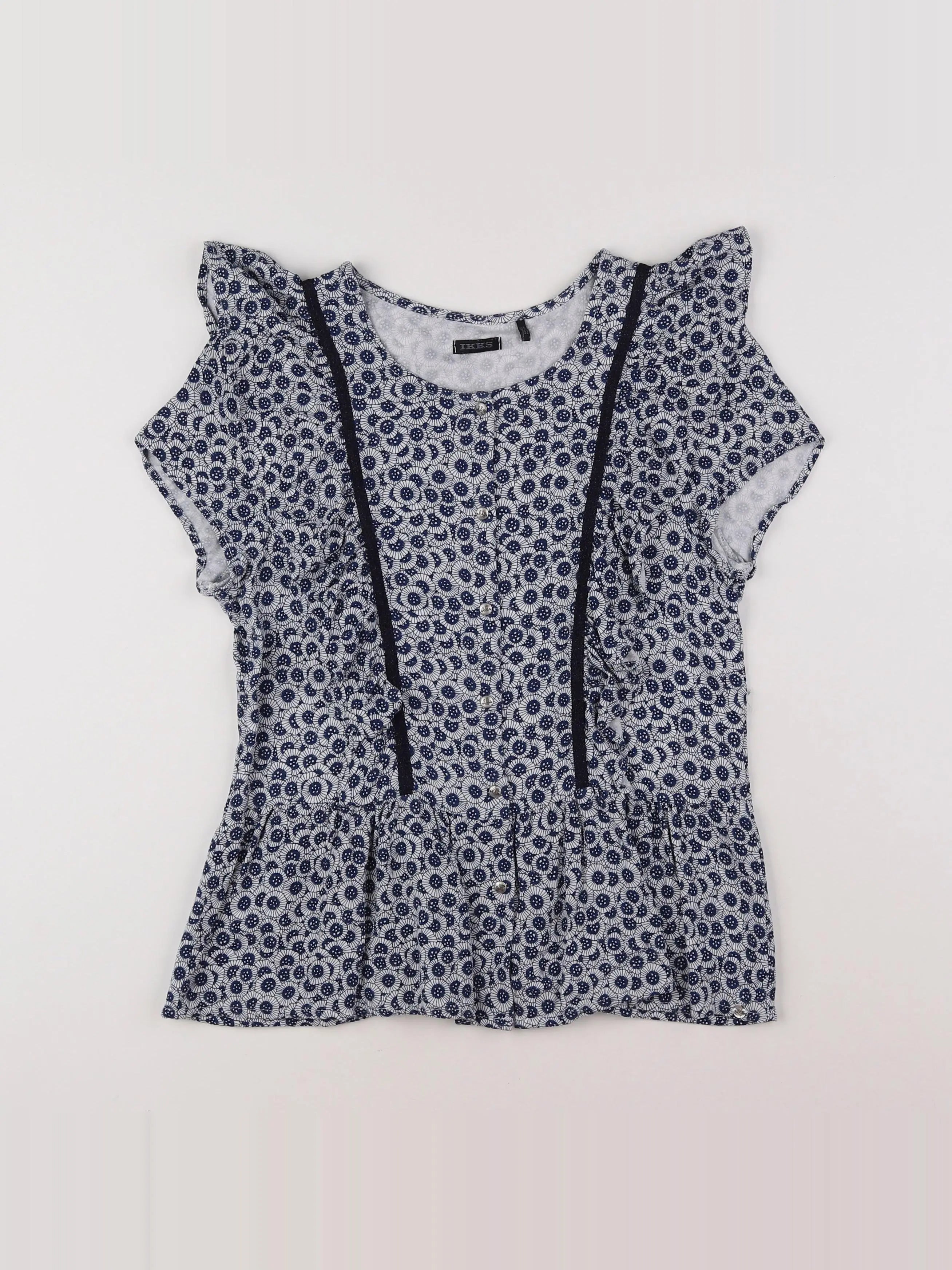 IKKS - blouse bleu - 12 ans