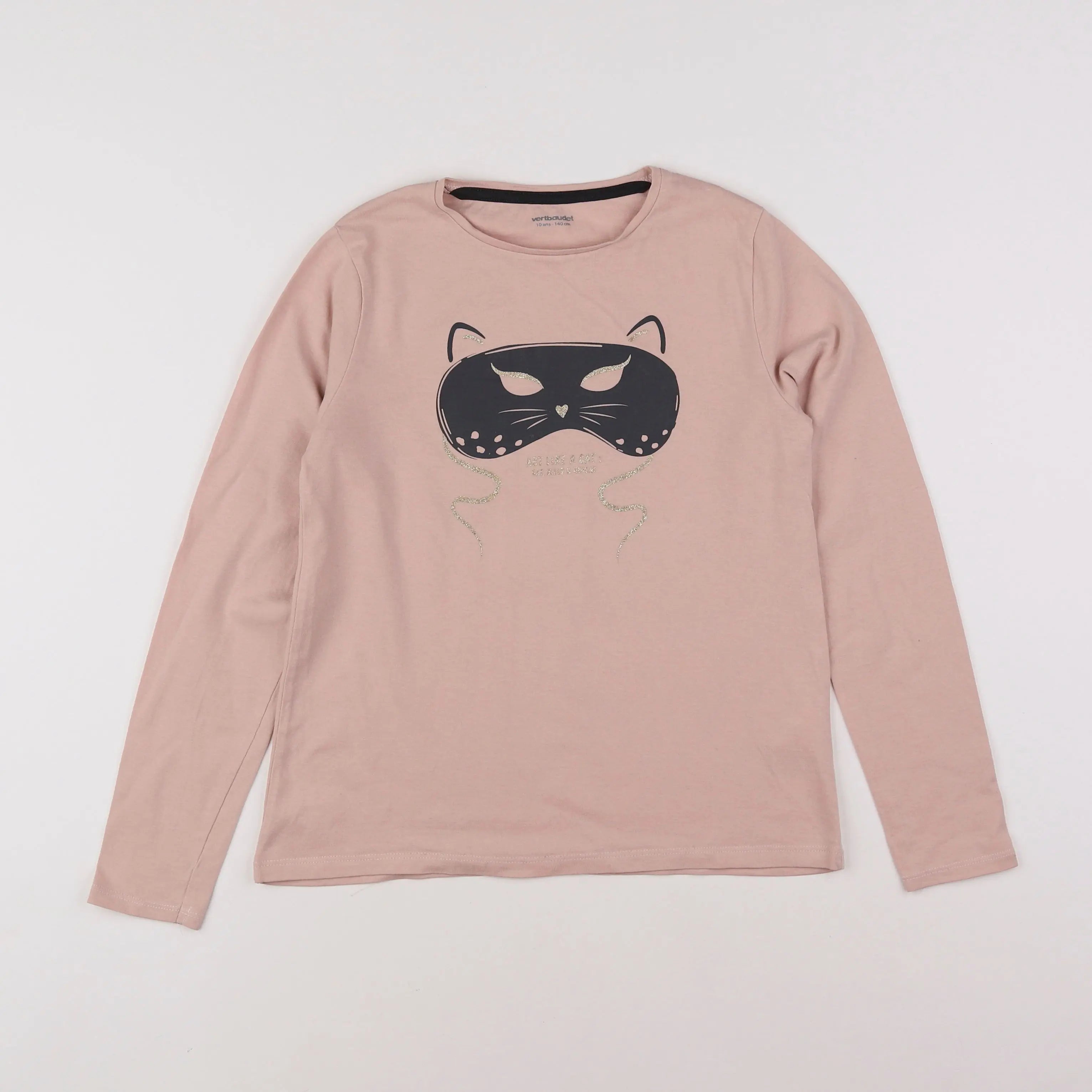 Vertbaudet - tee-shirt rose - 10 ans