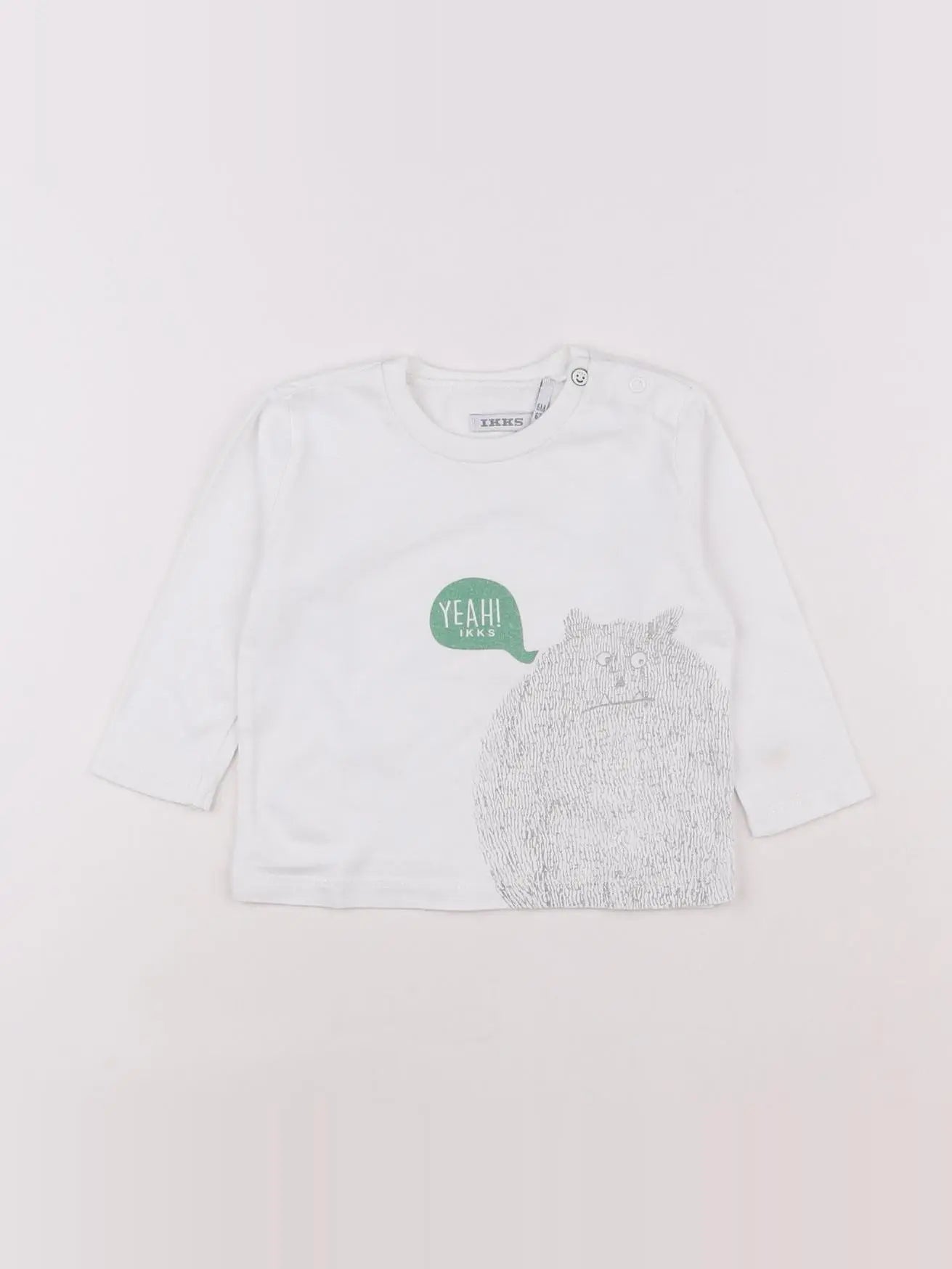 IKKS - tee-shirt blanc - 6 mois
