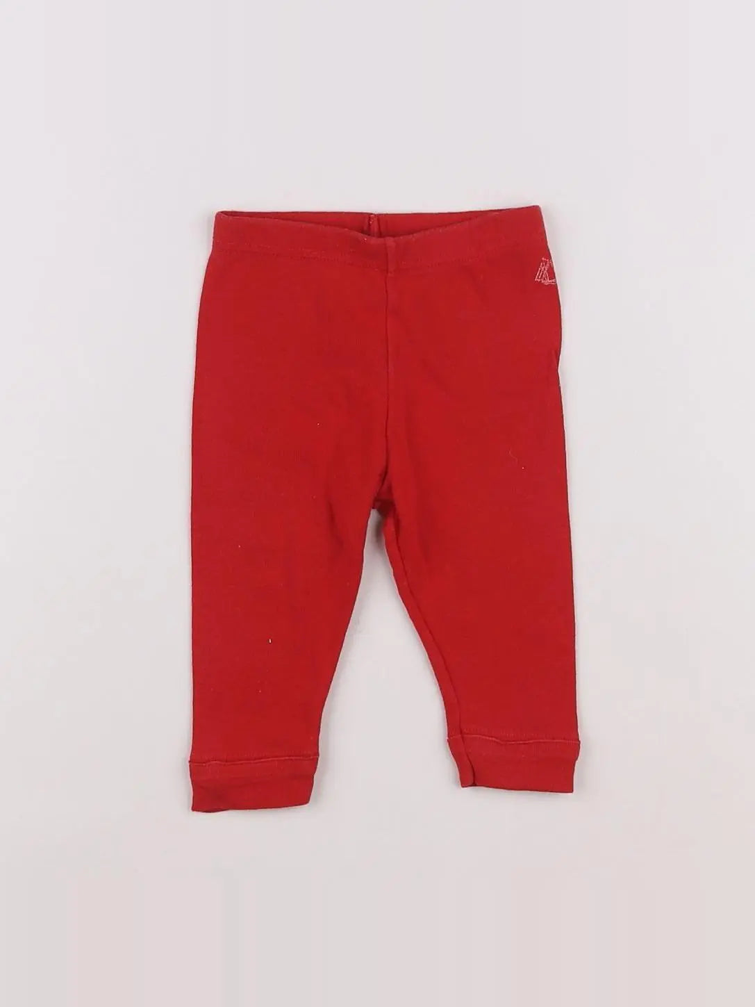 Petit Bateau - legging rouge - 6 mois