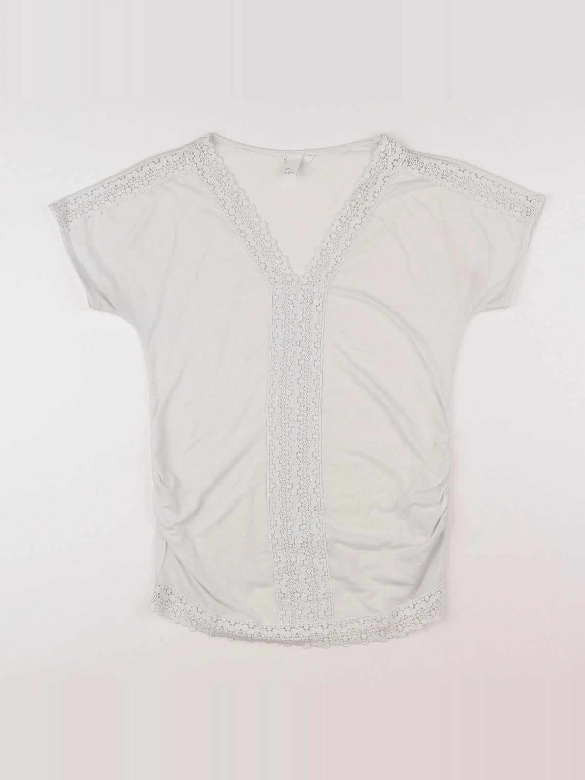 H&M - tee-shirt grossesse blanc - 36 à 38
