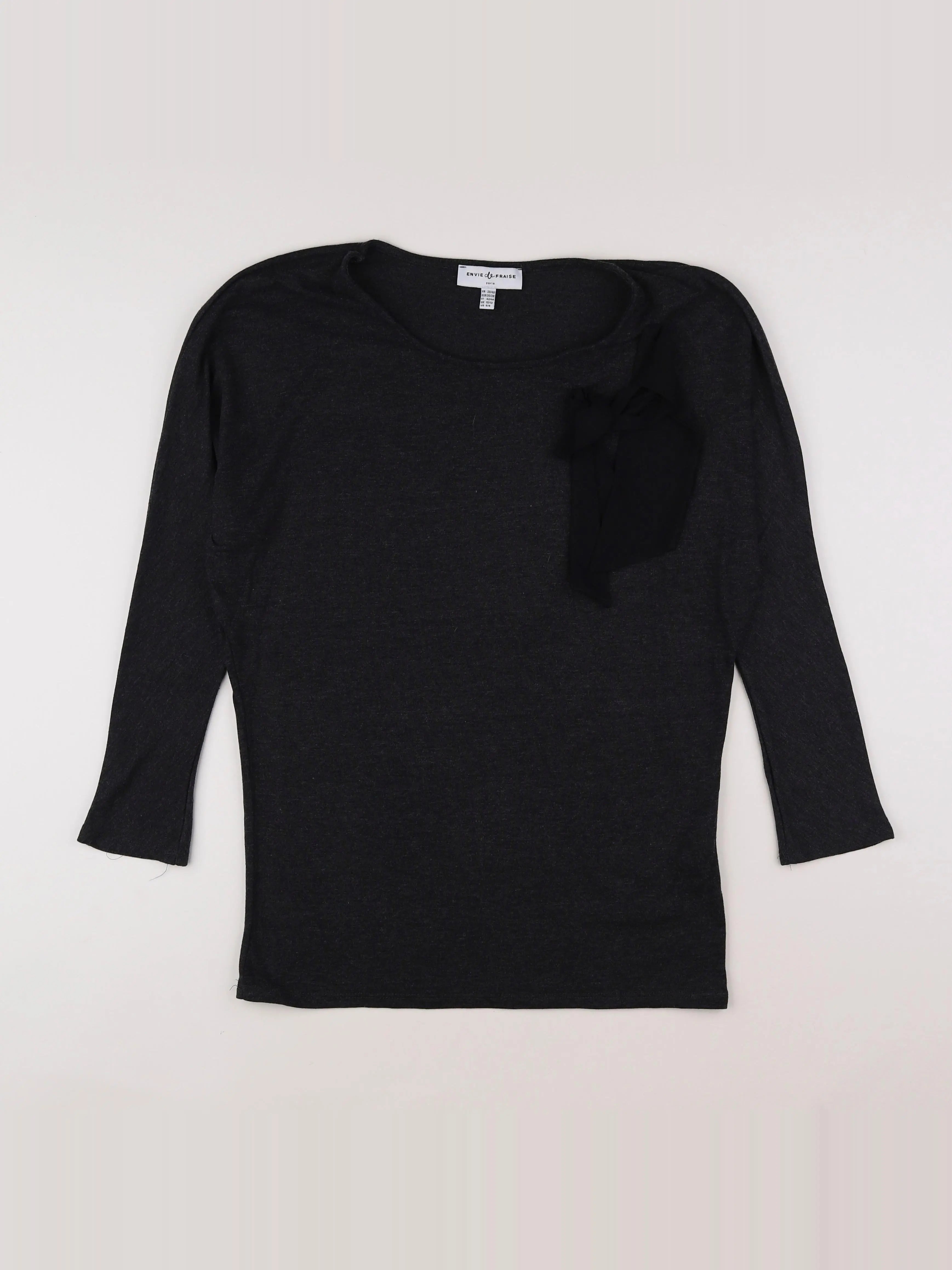 Envie de fraise - tee-shirt grossesse gris - 36 à 38