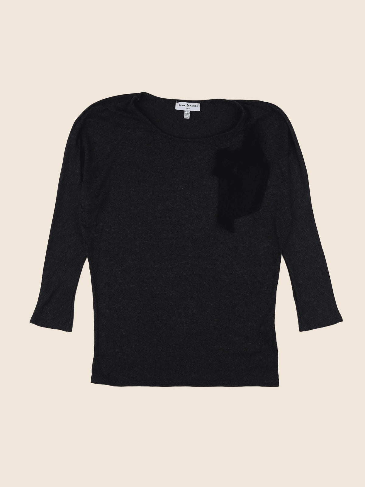 Envie de fraise - tee-shirt grossesse gris - 36 à 38