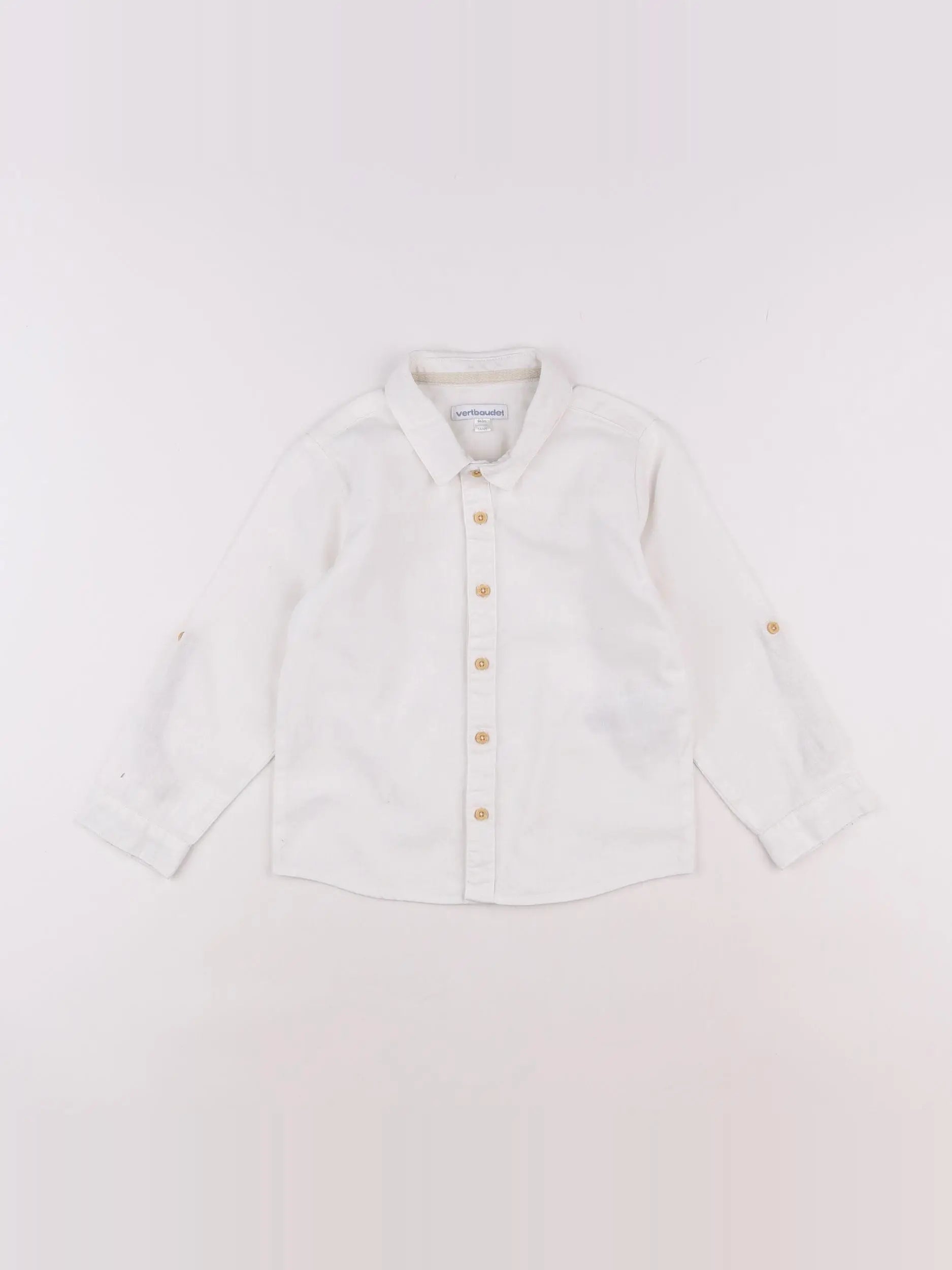 Vertbaudet - chemise blanc - 3 ans
