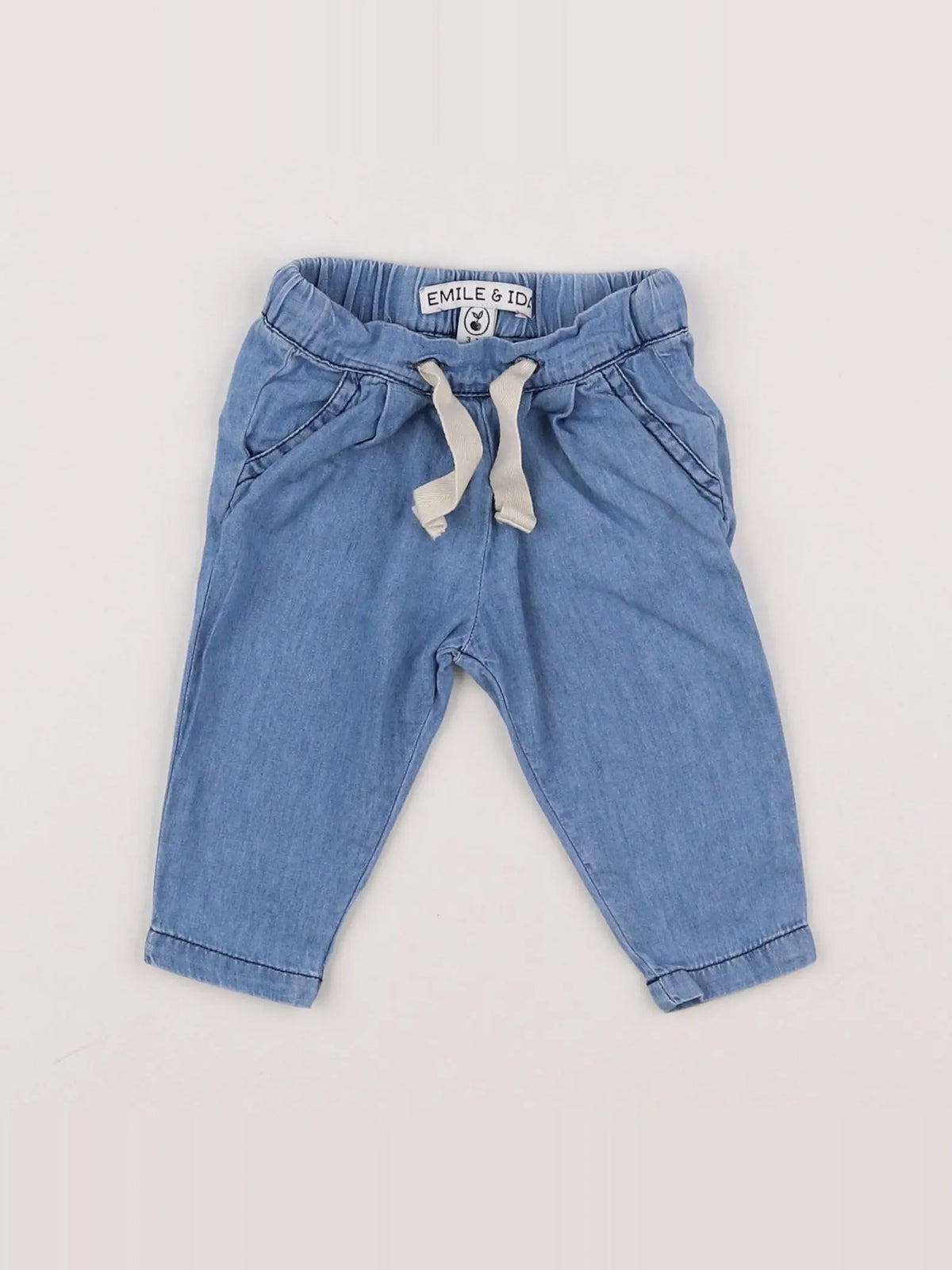 Emile et Ida - pantalon bleu - 3 mois