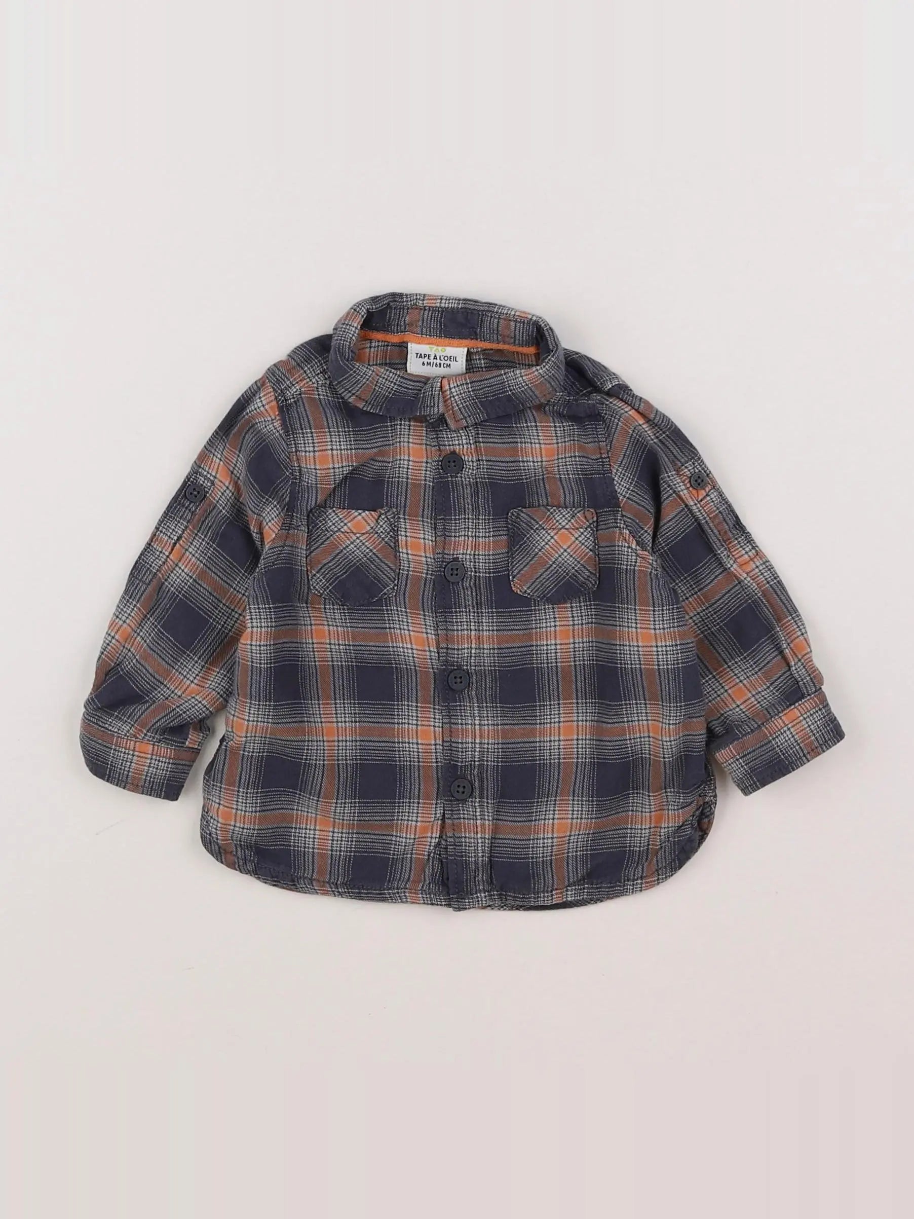 Tape à l'oeil - chemise gris - 6 mois