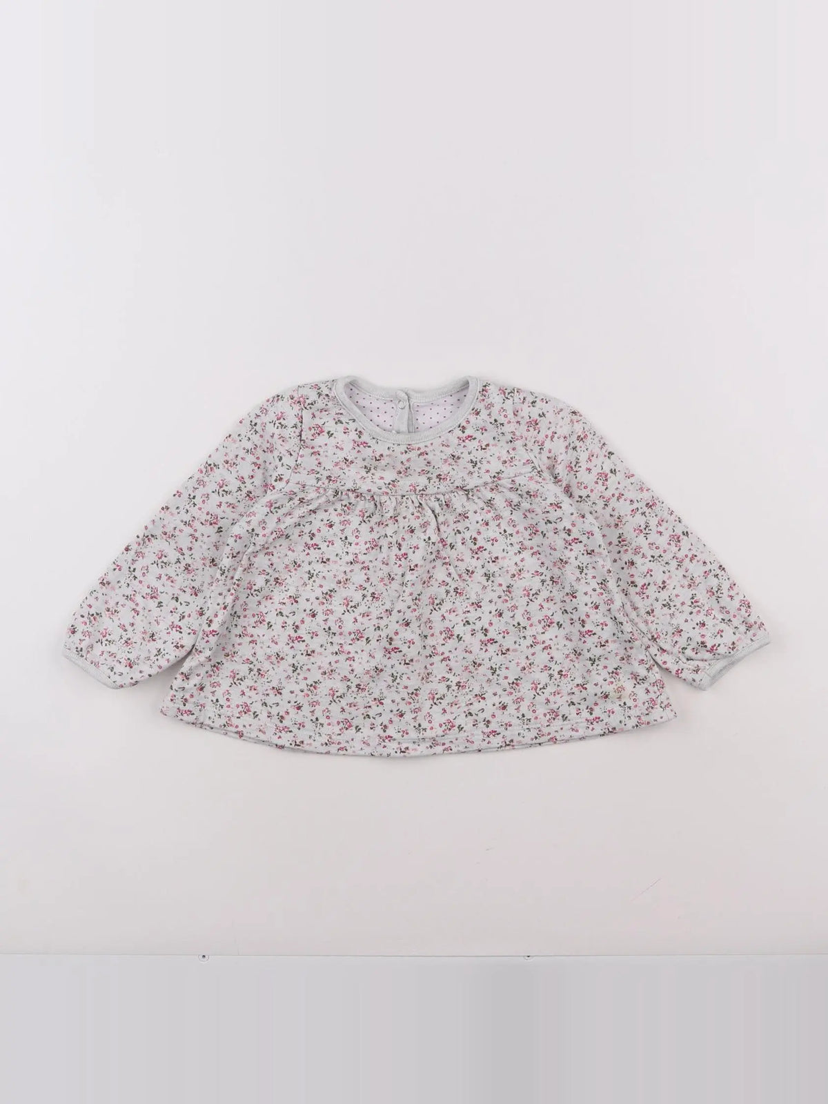 Petit Bateau - tee-shirt gris - 18 mois