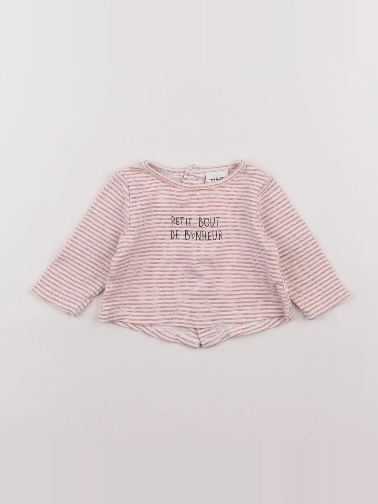 Tape à l'oeil - tee-shirt rose - 3 mois