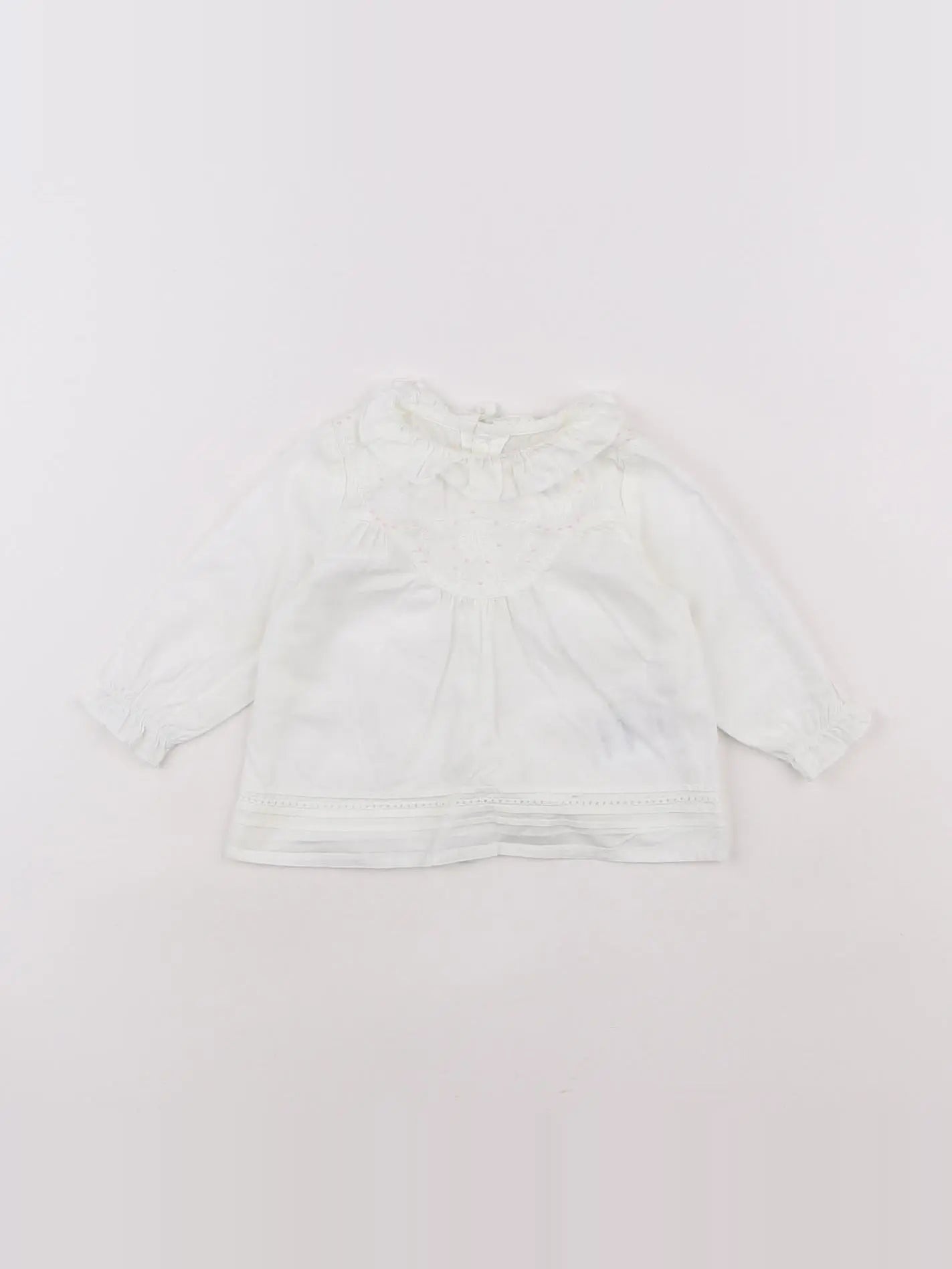 Carrément Beau - blouse blanc - 3 mois