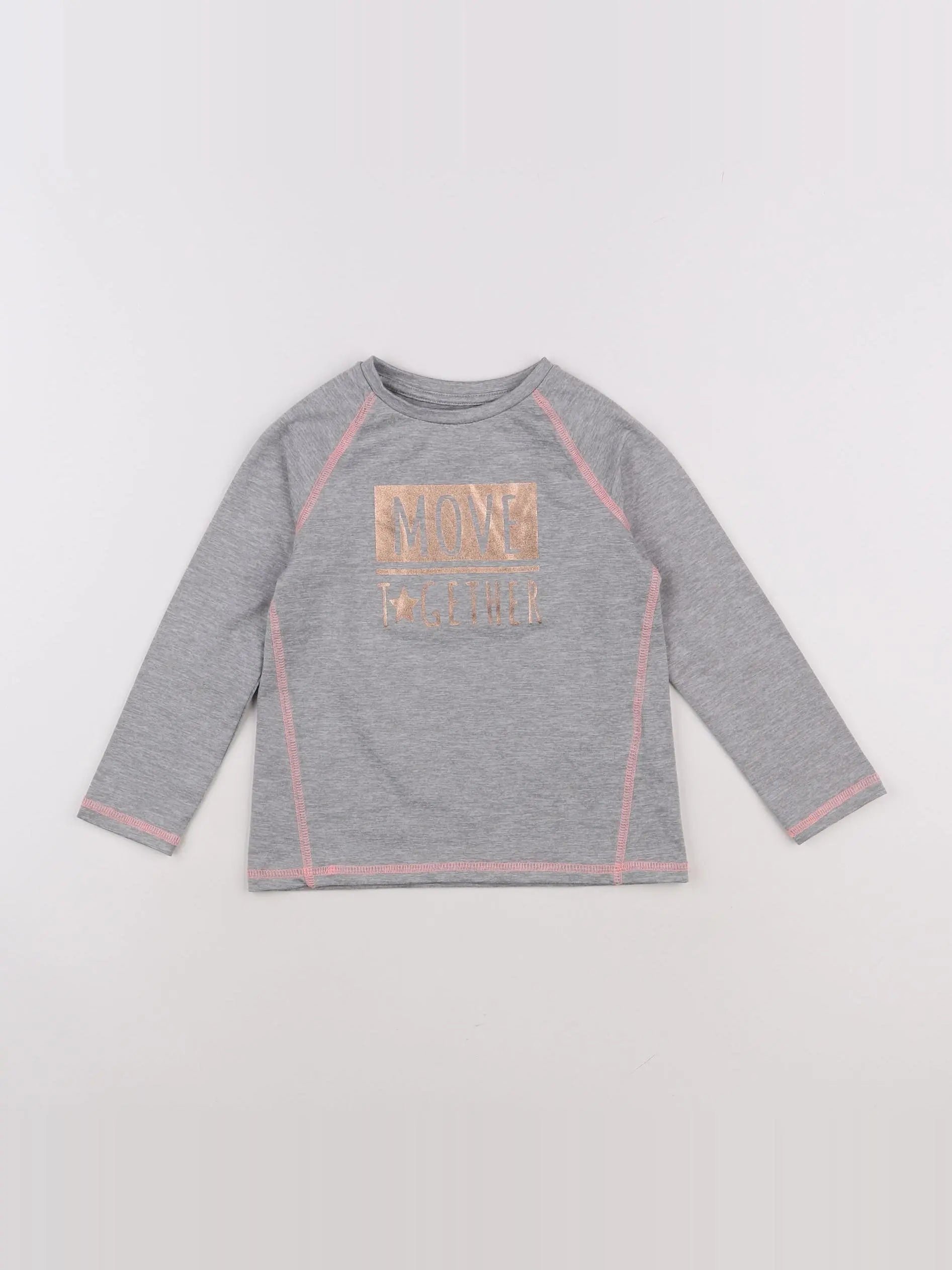 Vertbaudet - tee-shirt gris - 4 ans