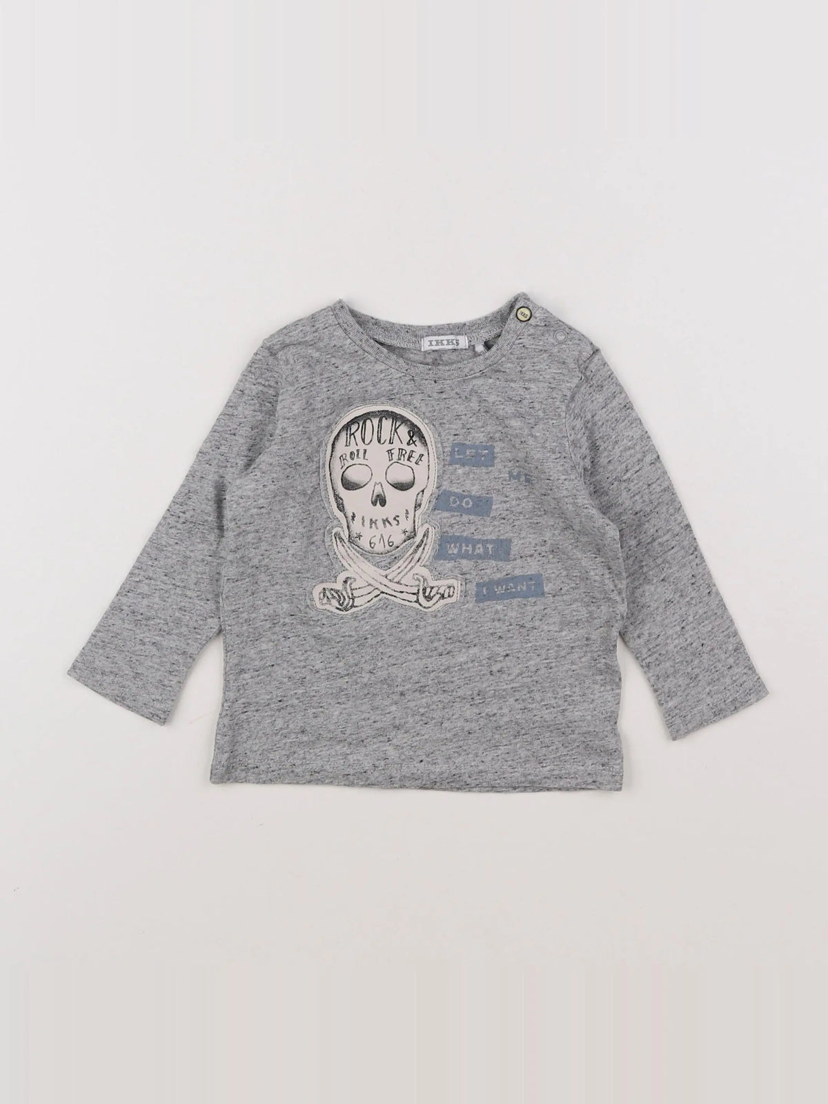 IKKS - tee-shirt gris - 12 mois
