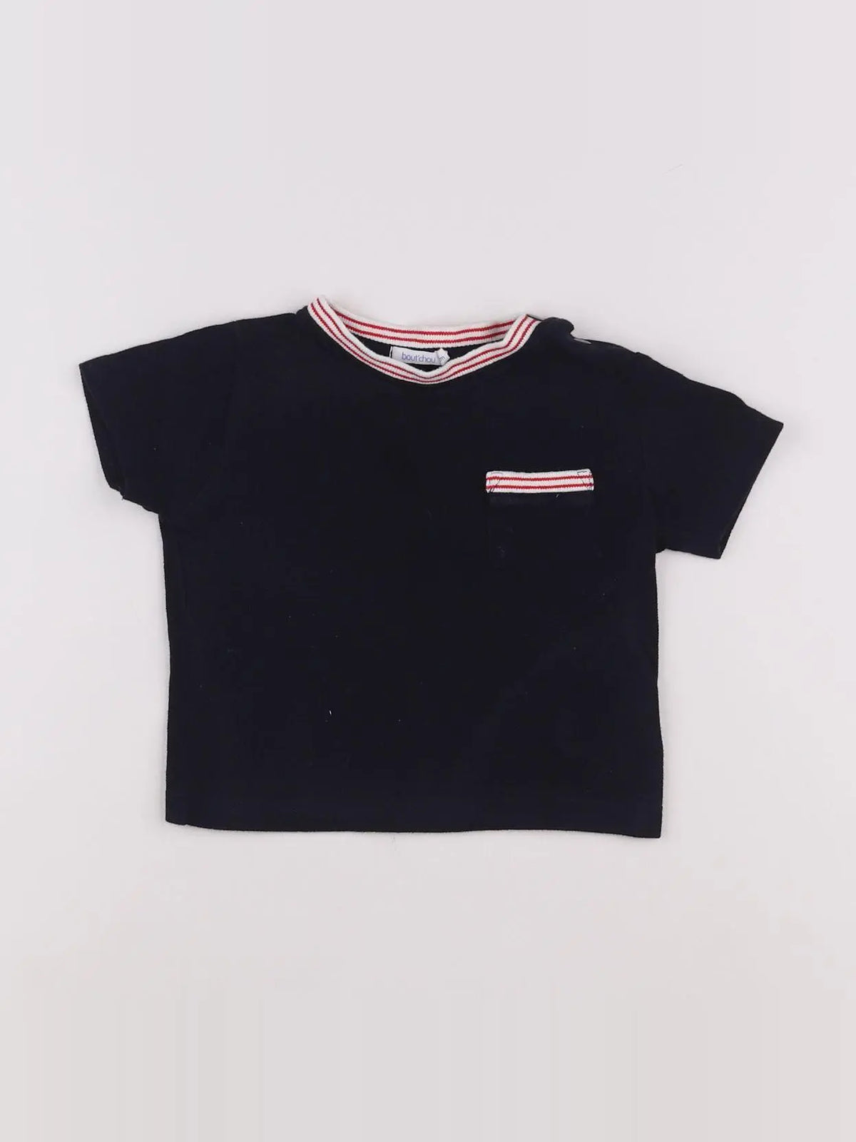 Boutchou - tee-shirt bleu - 12 mois