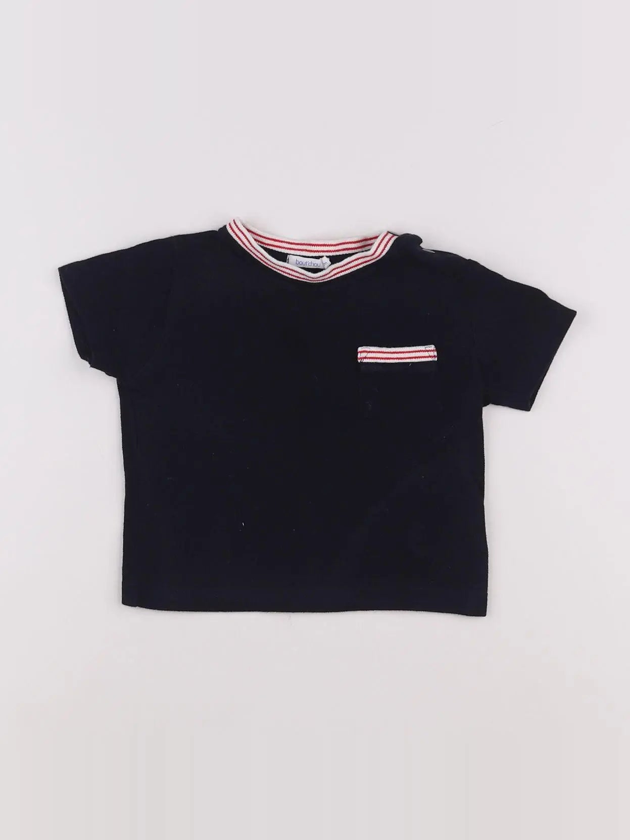 Boutchou - tee-shirt bleu - 12 mois