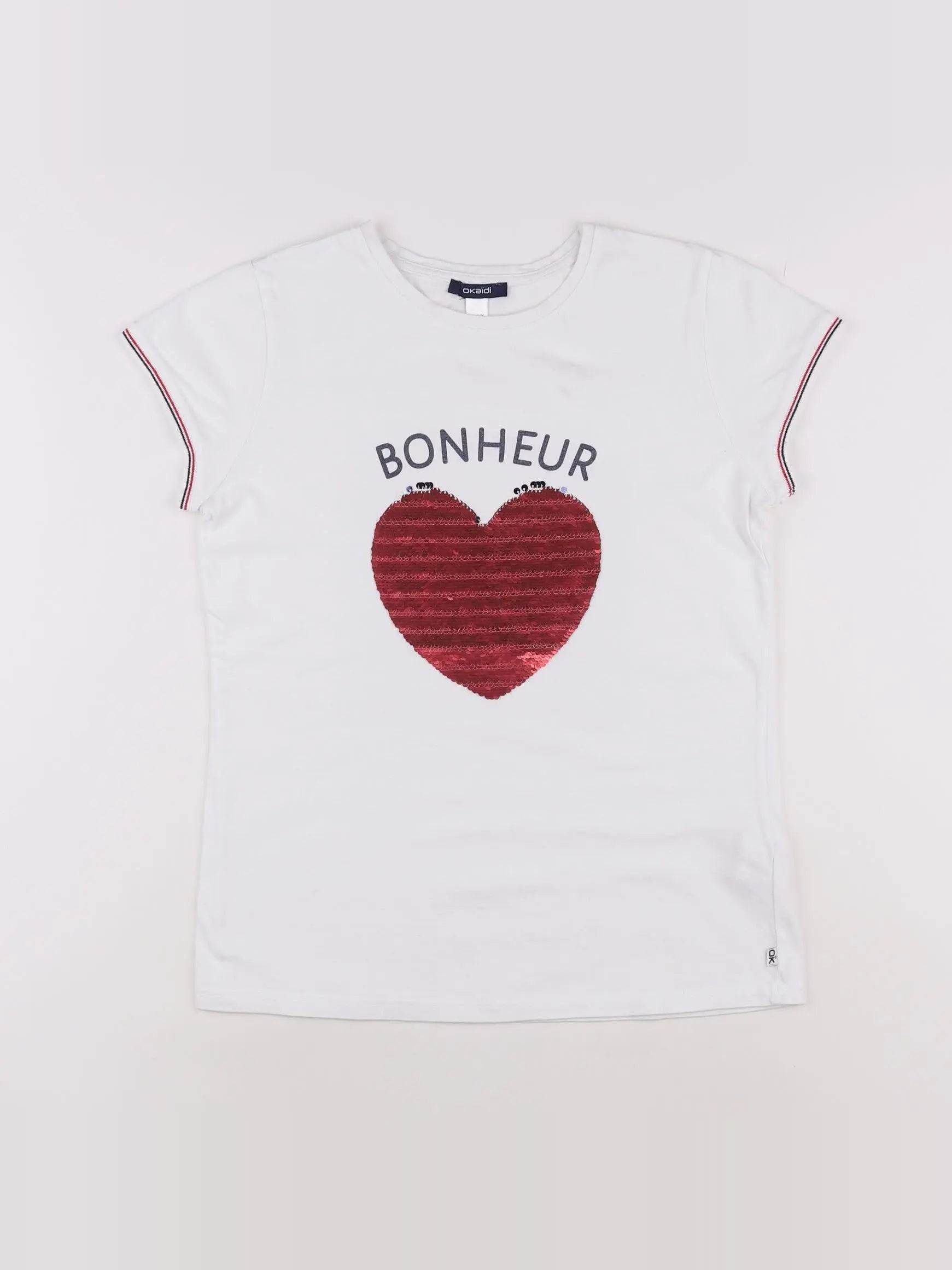 Okaidi - tee-shirt blanc - 14 ans