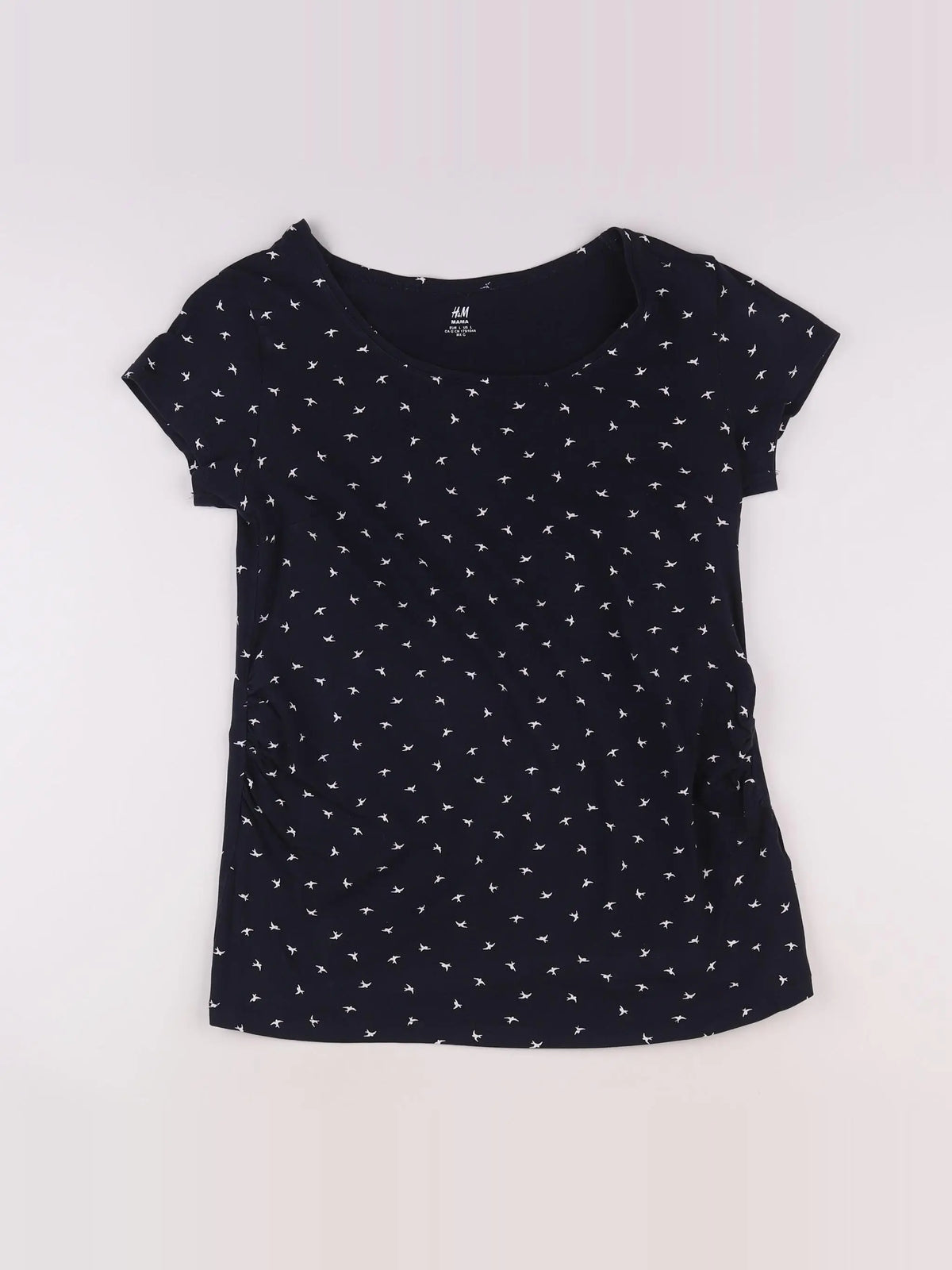 H&M - tee-shirt grossesse bleu - 44 à 46