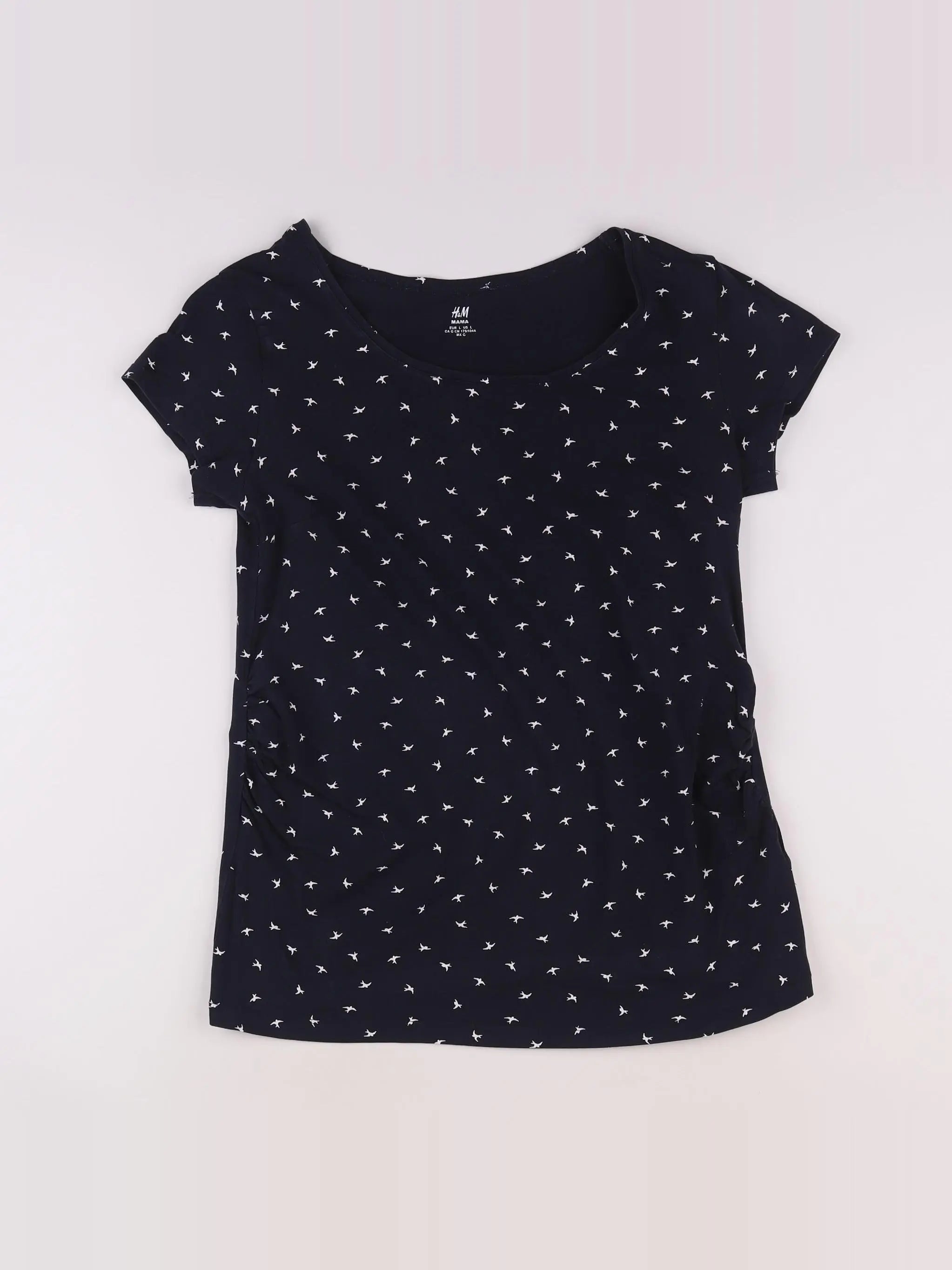 H&M - tee-shirt grossesse bleu - 44 à 46