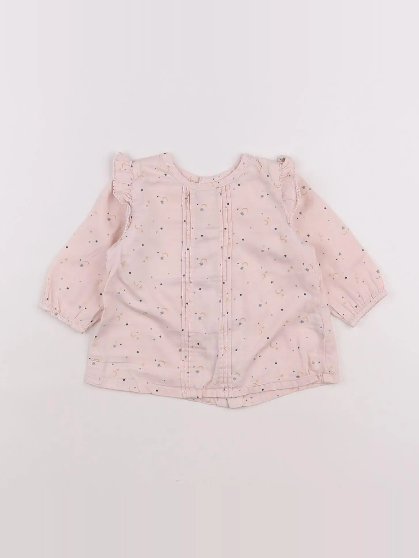 Boutchou - blouse rose - 12 mois
