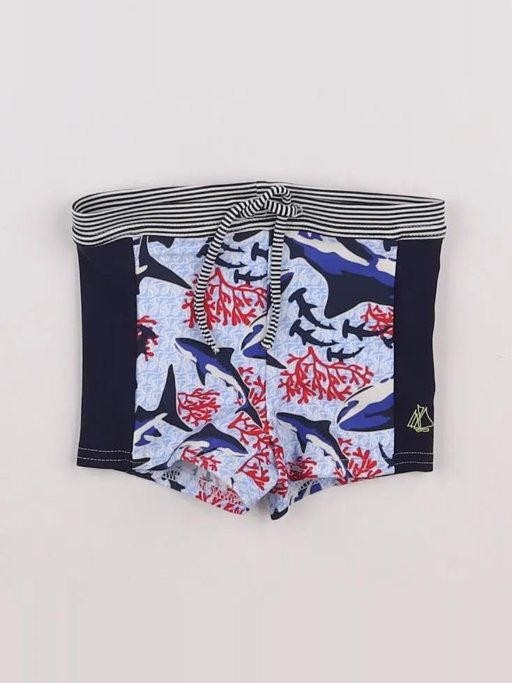 Petit Bateau - maillot de bain bleu - 12 mois