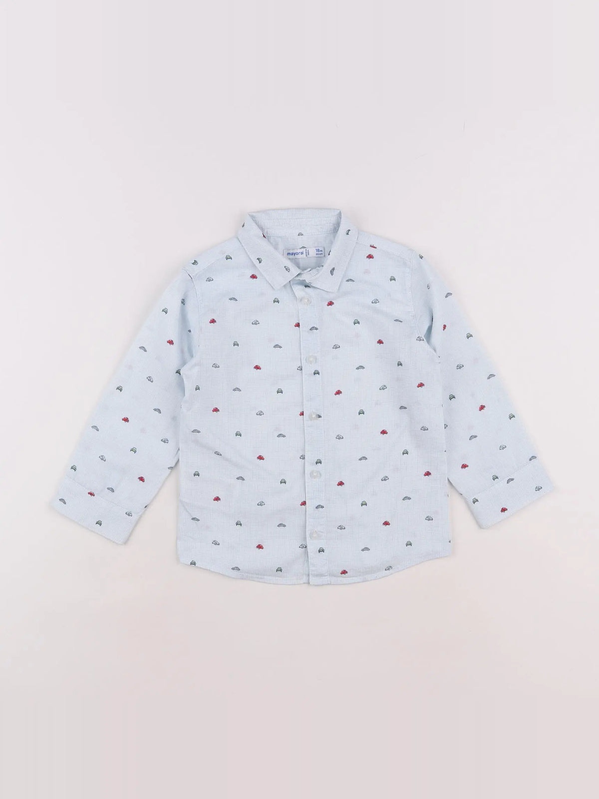 Mayoral - chemise bleu - 18 mois