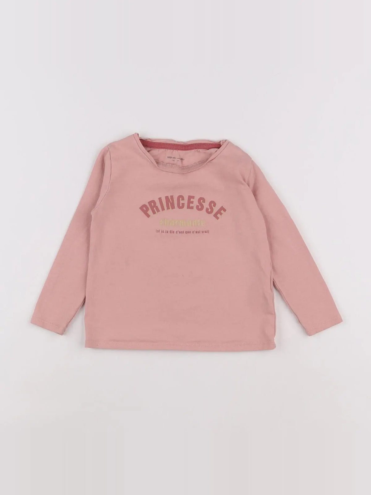 Vertbaudet - tee-shirt rose - 2 ans