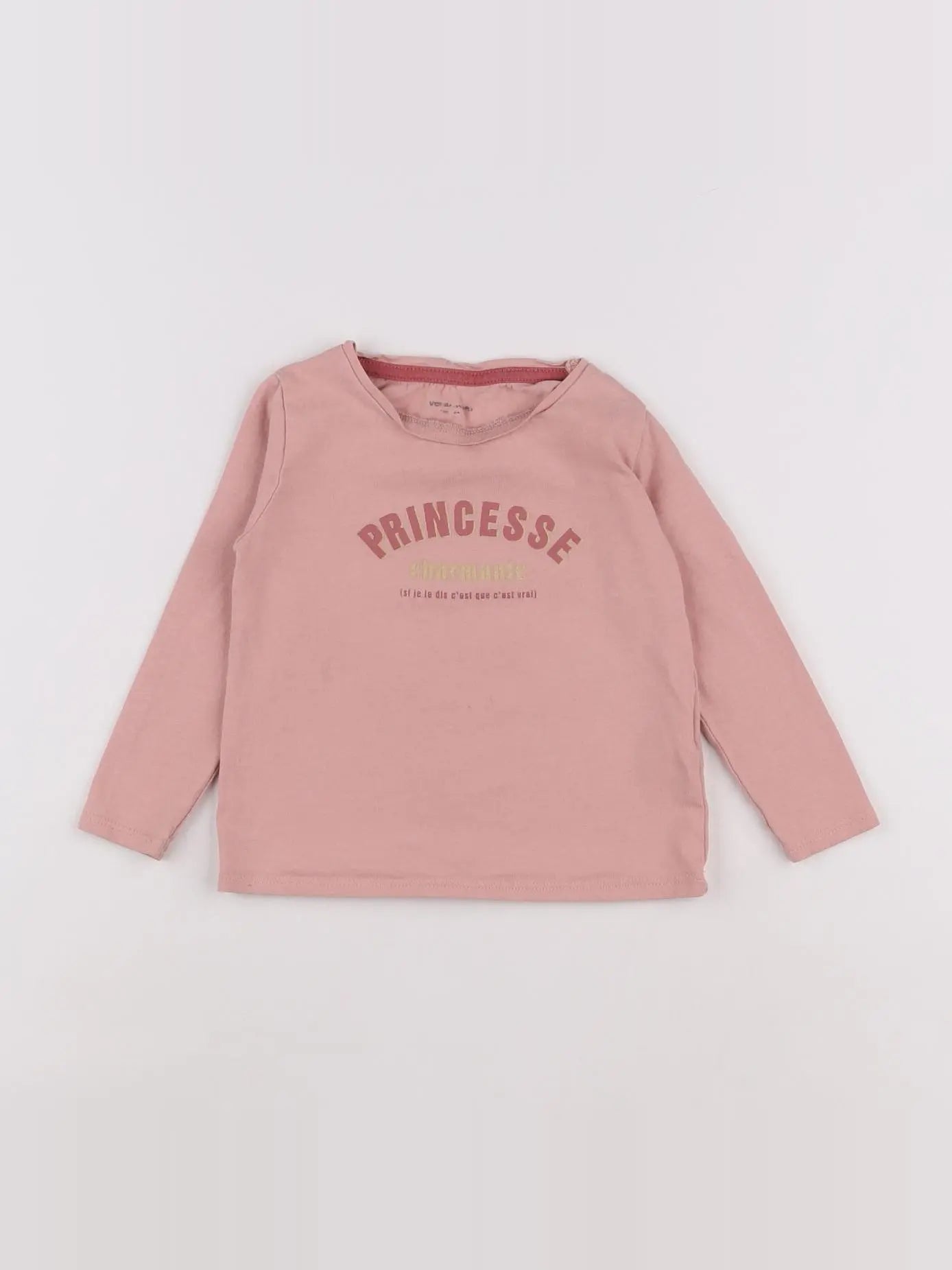 Vertbaudet - tee-shirt rose - 2 ans