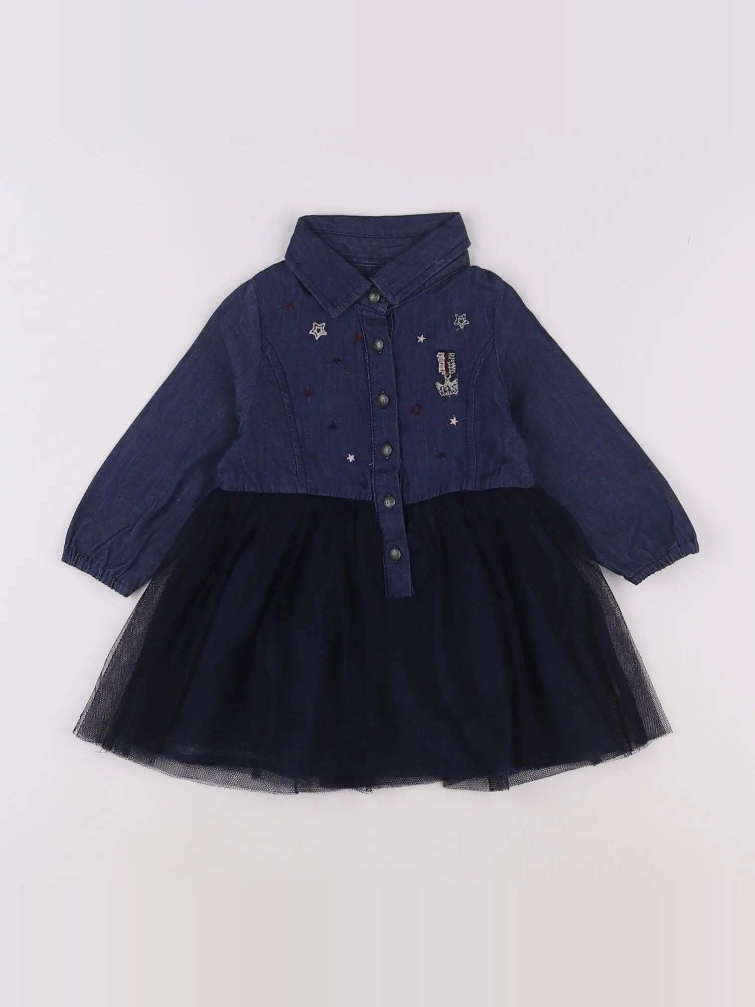 IKKS - robe bleu - 12 mois