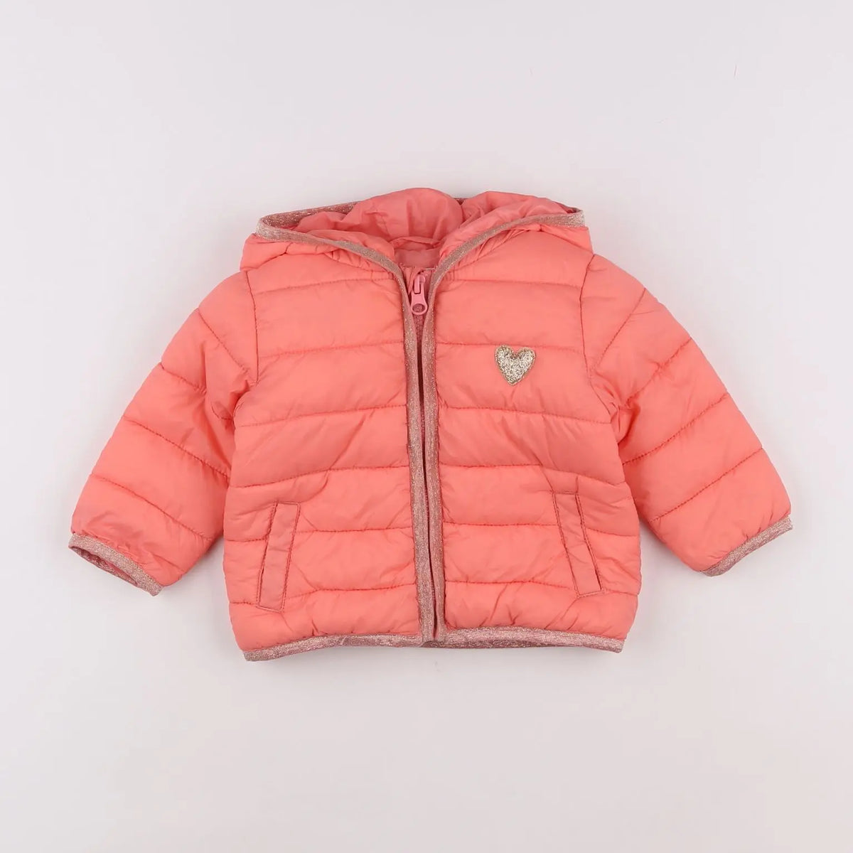Vertbaudet - doudoune rose - 6 mois