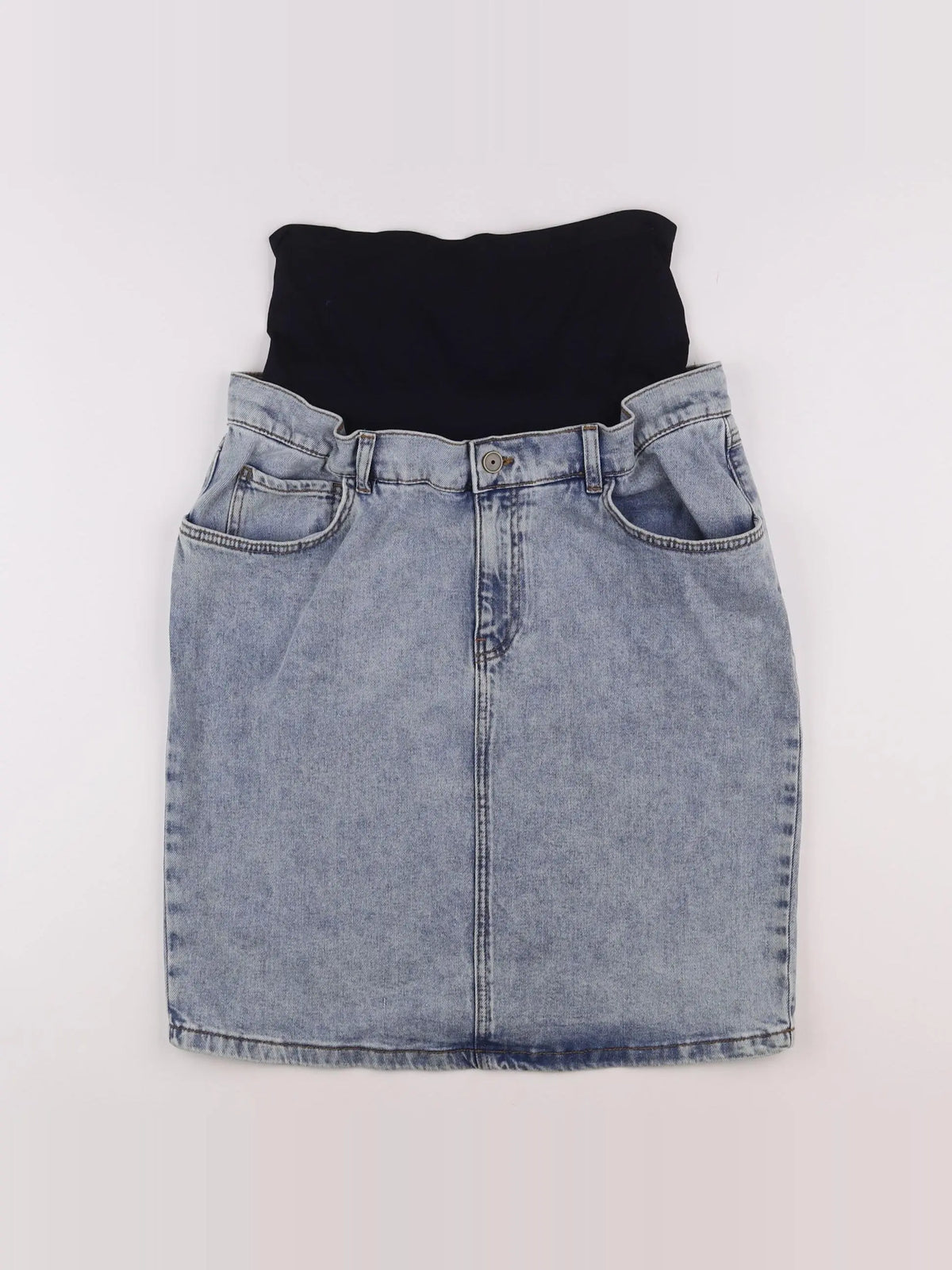 Envie de fraise - jupe grossesse bleu - 38