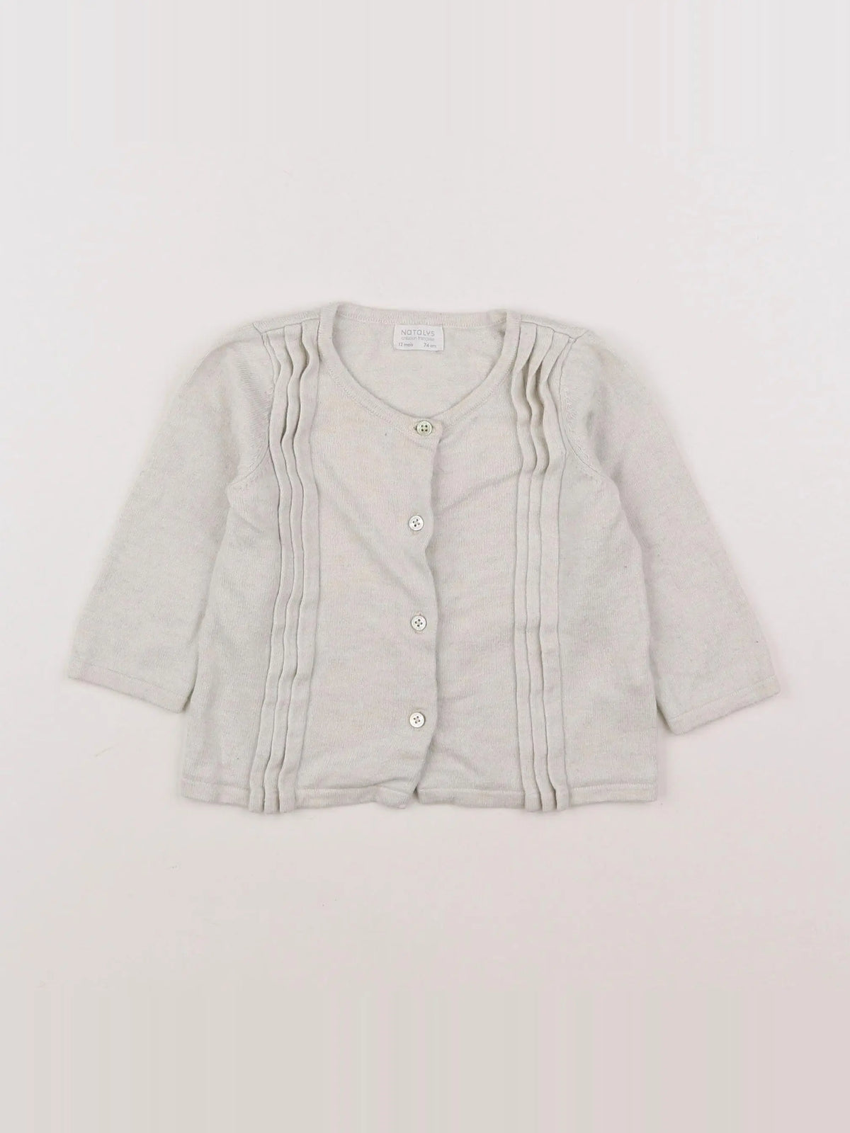 Natalys - gilet beige - 12 mois