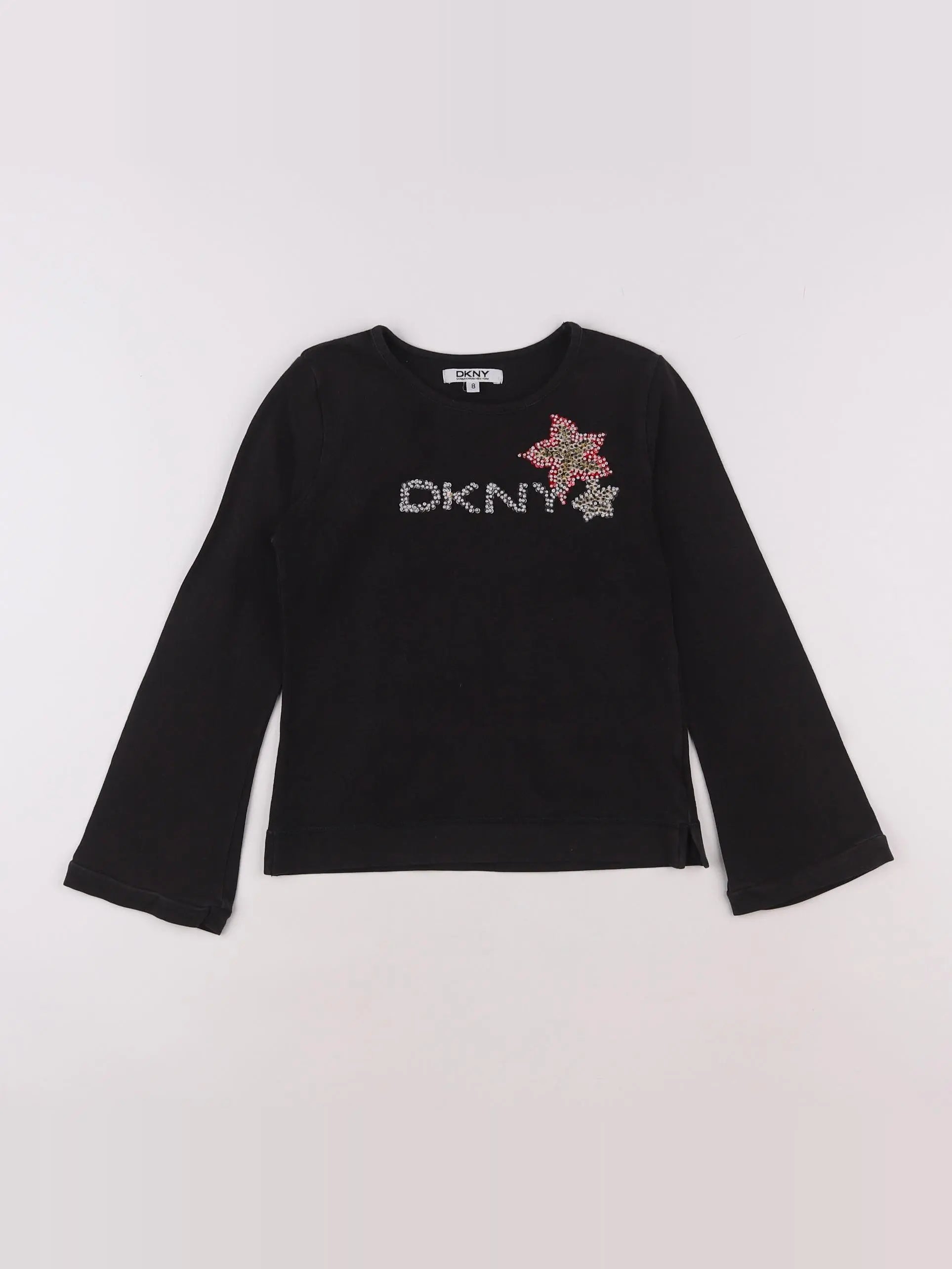 Dkny - tee-shirt taupe - 8 ans