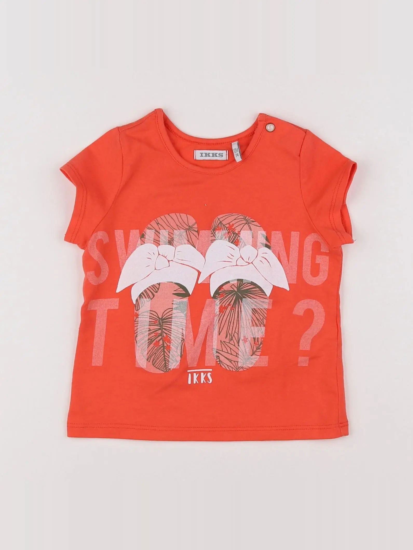 IKKS - tee-shirt orange - 12 mois