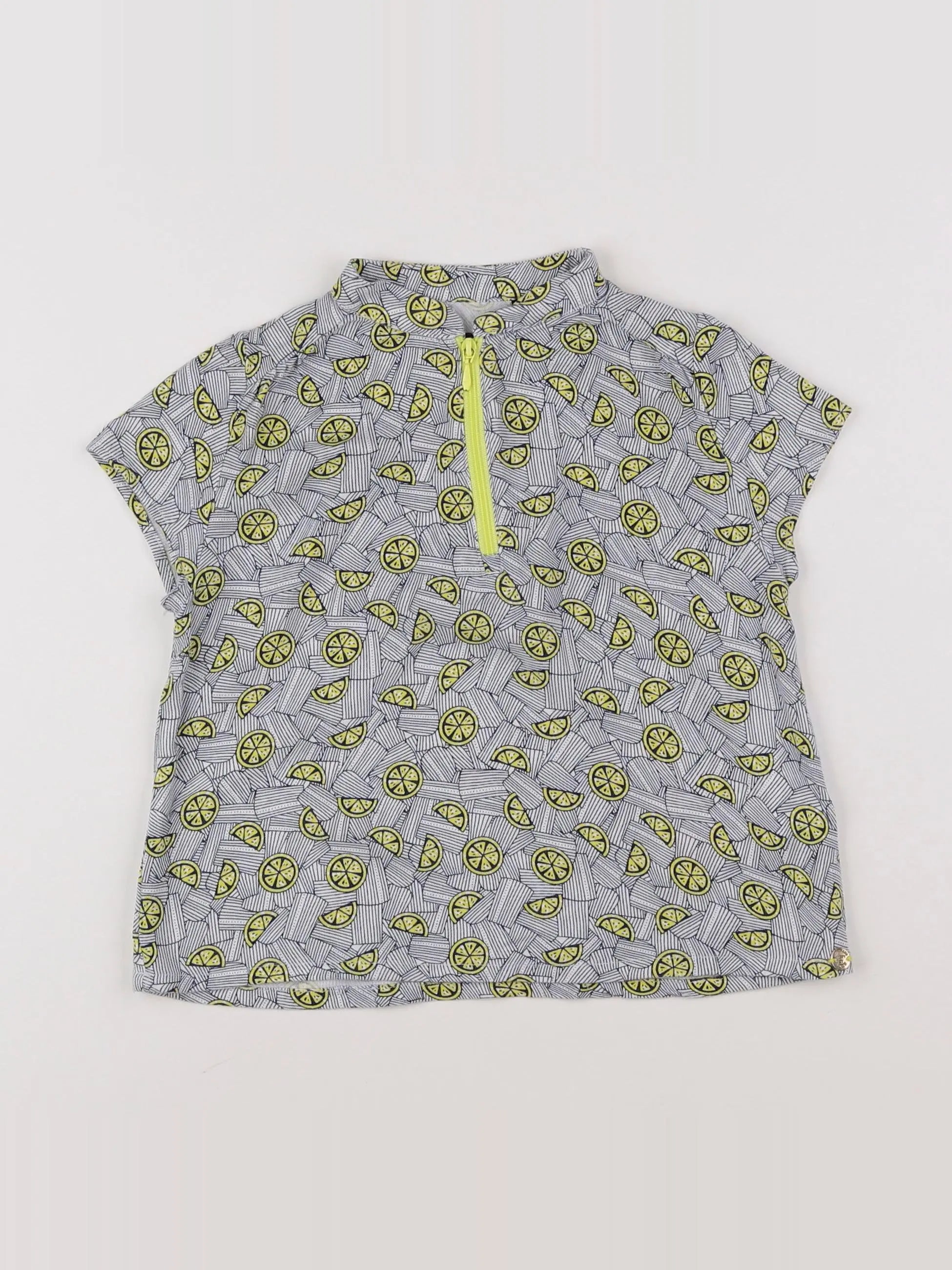 IKKS - blouse gris, jaune - 4 ans