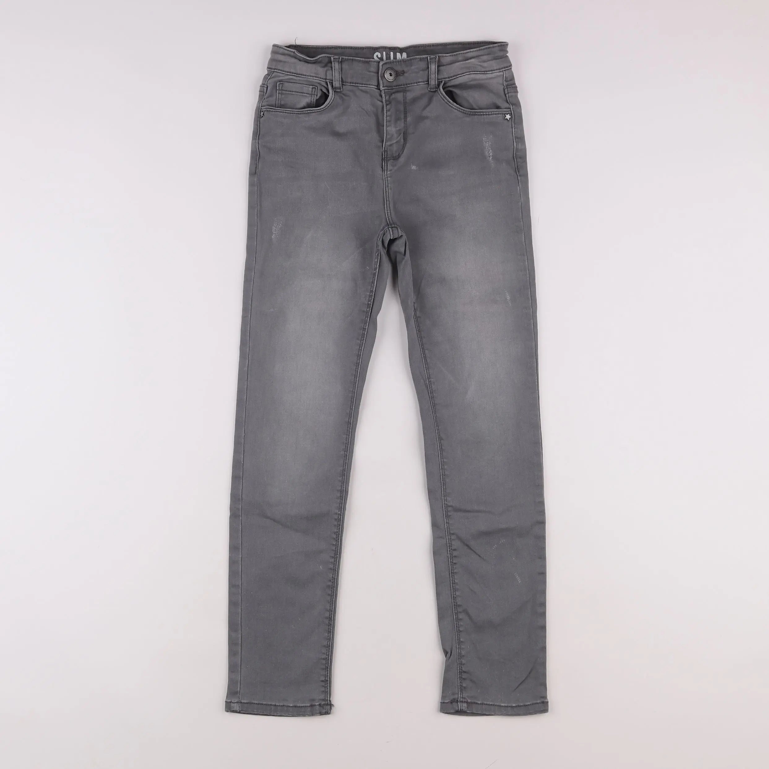Vertbaudet - jean gris - 10 ans