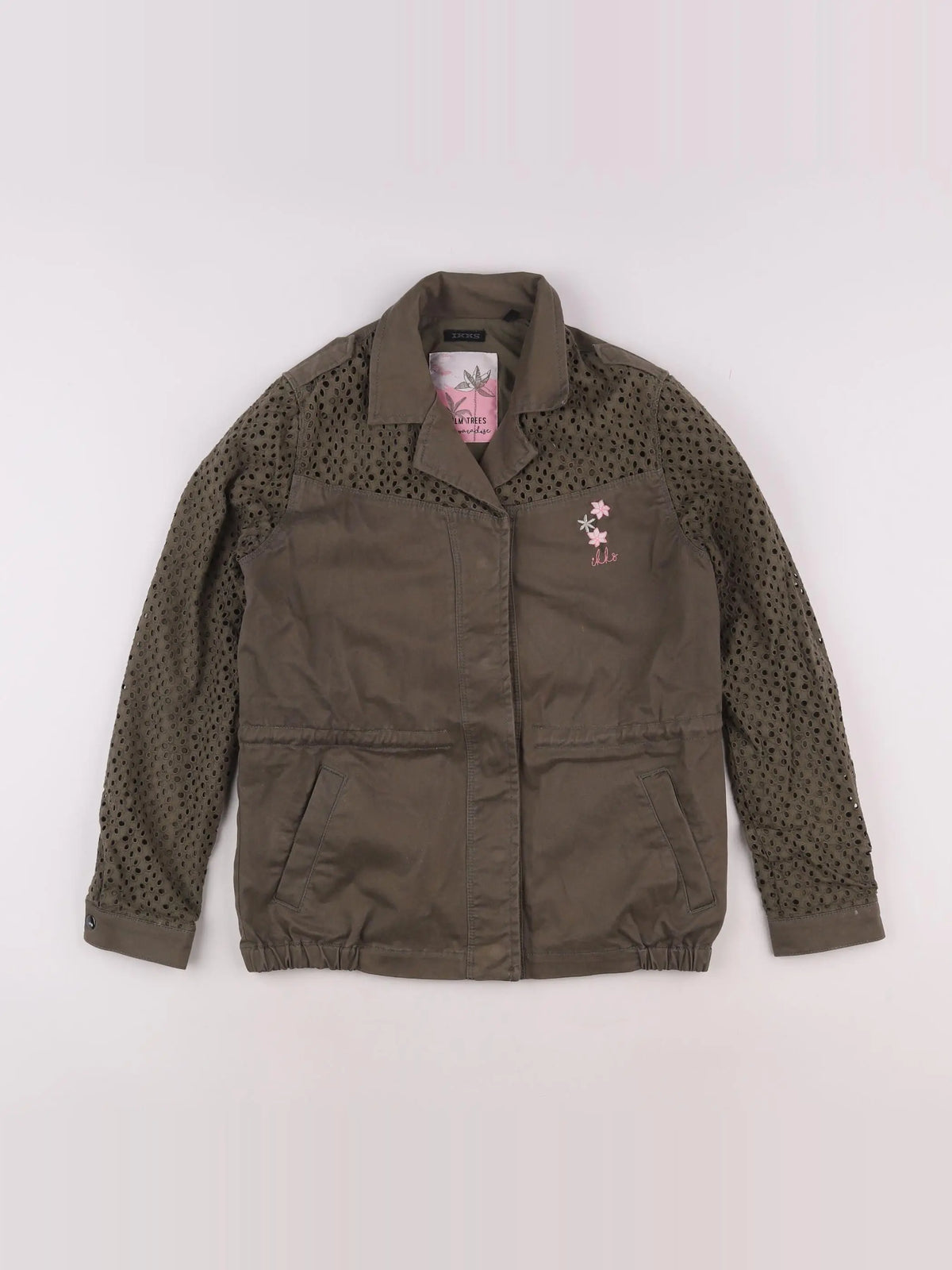IKKS - veste imprimé au dos vert - 10 ans