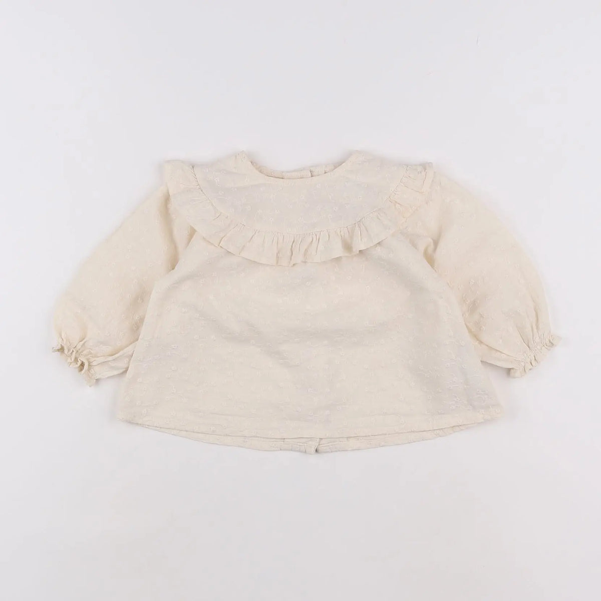 Vertbaudet - blouse beige - 12 mois