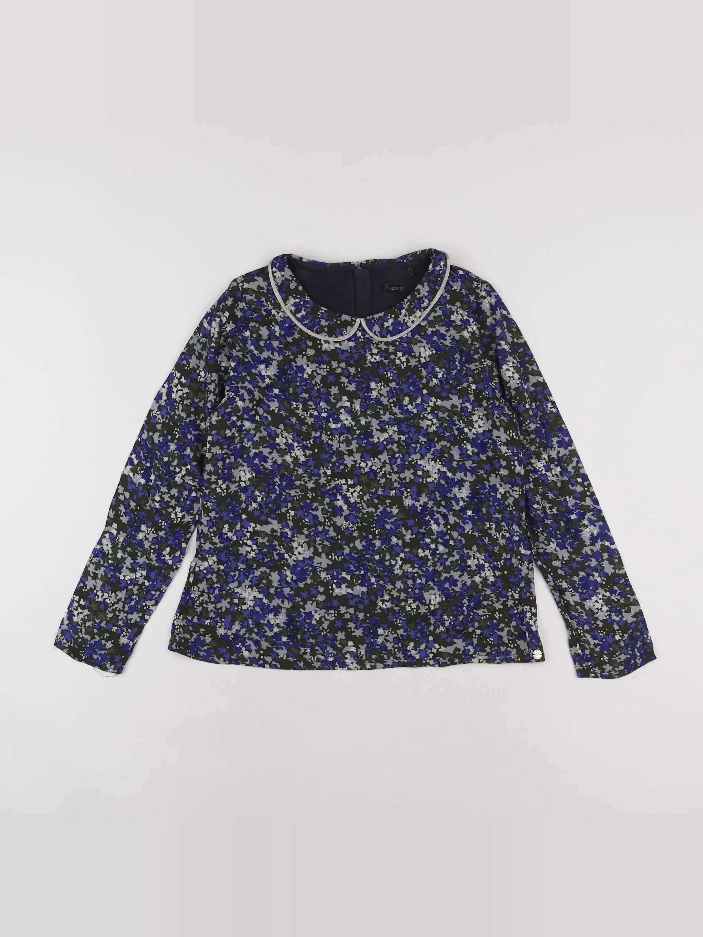 IKKS - blouse vert, bleu - 10 ans