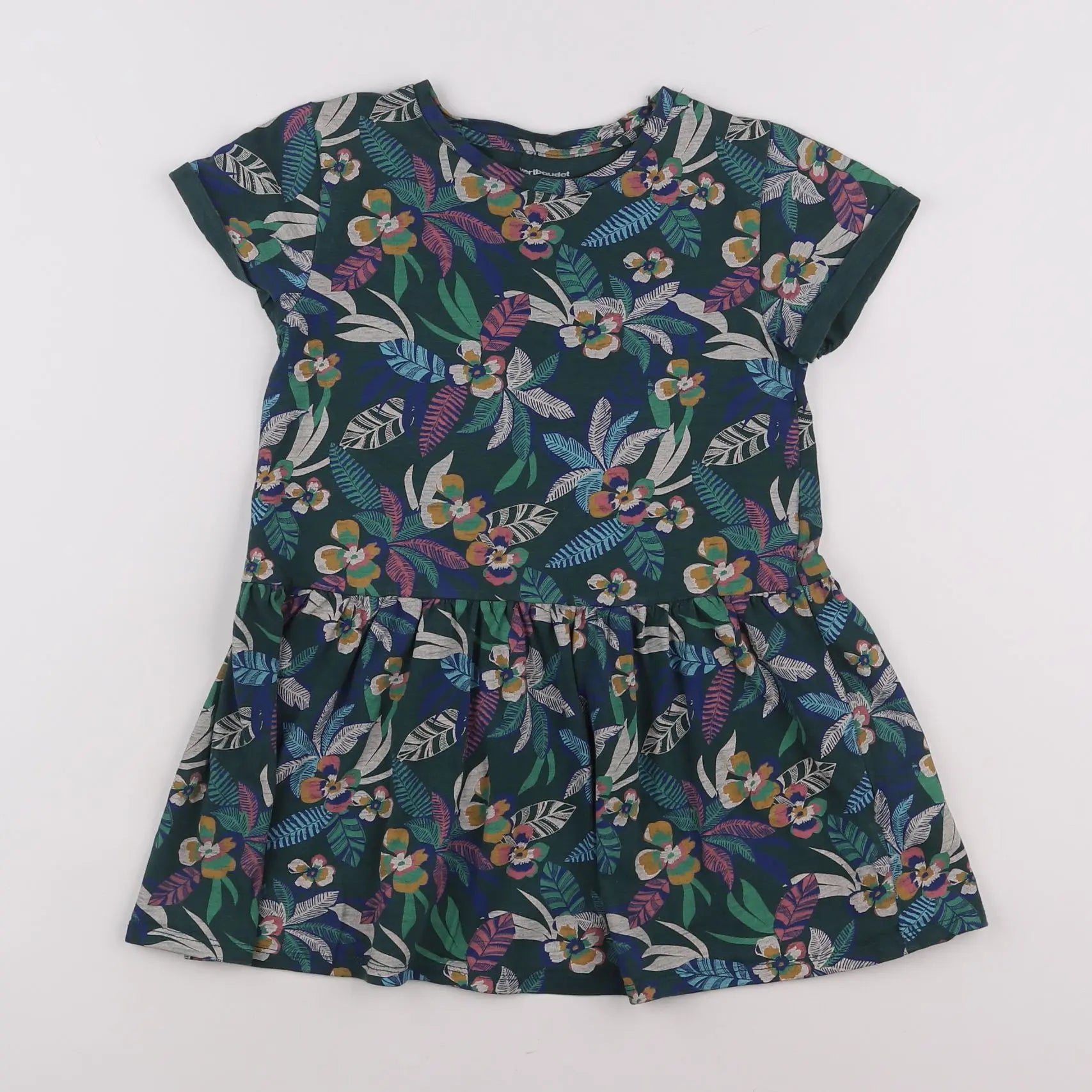 Vertbaudet - robe multicolore - 6 ans