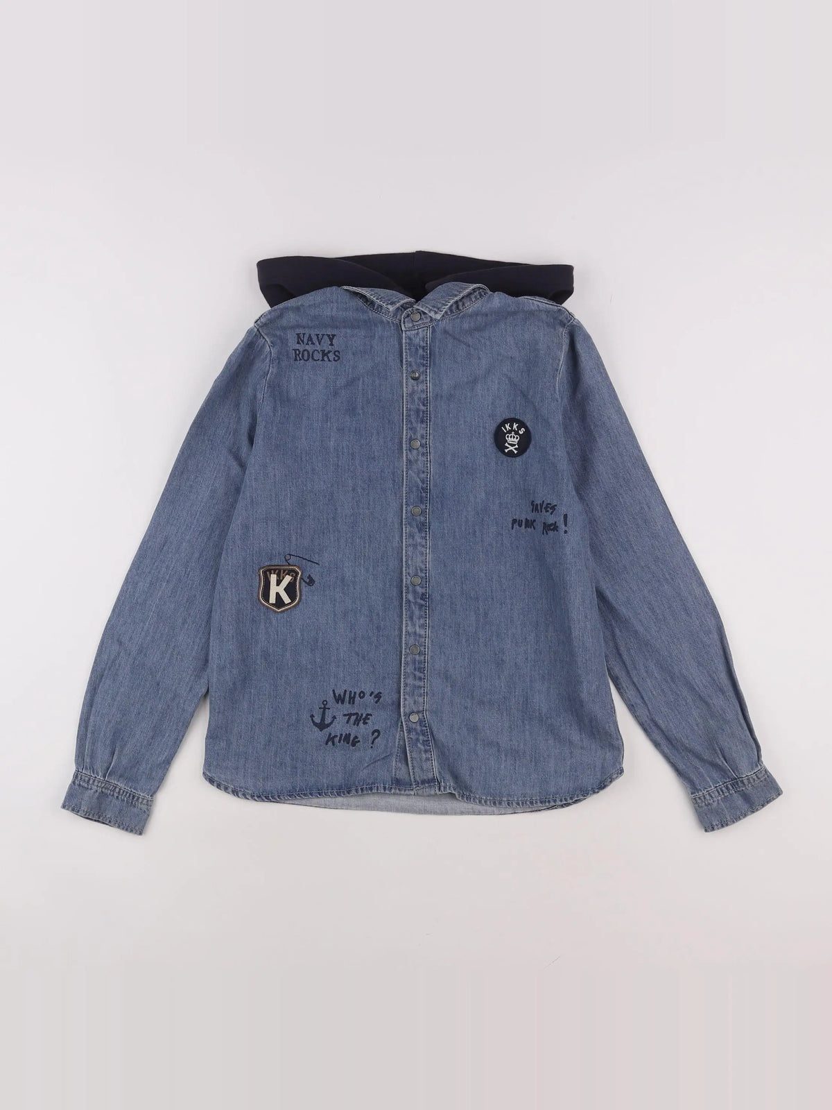 IKKS - chemise bleu - 10 ans