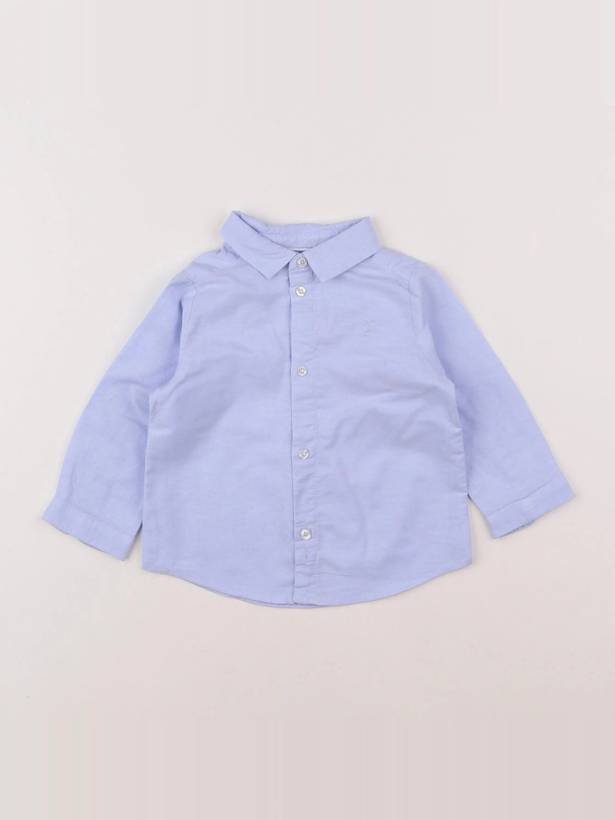 Jacadi - chemise bleu - 12 mois