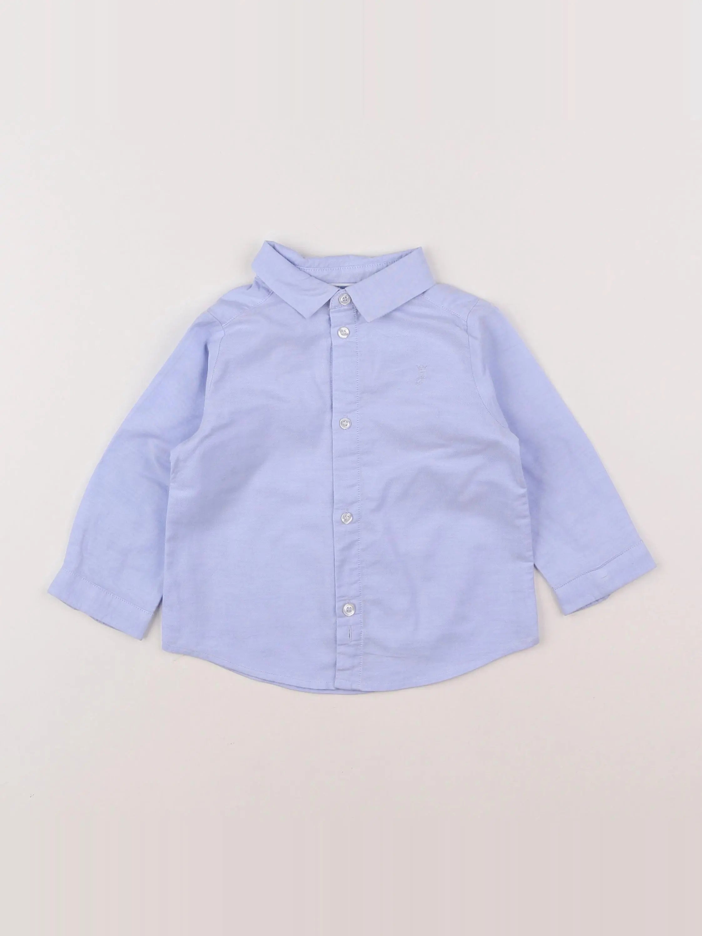 Jacadi - chemise bleu - 12 mois