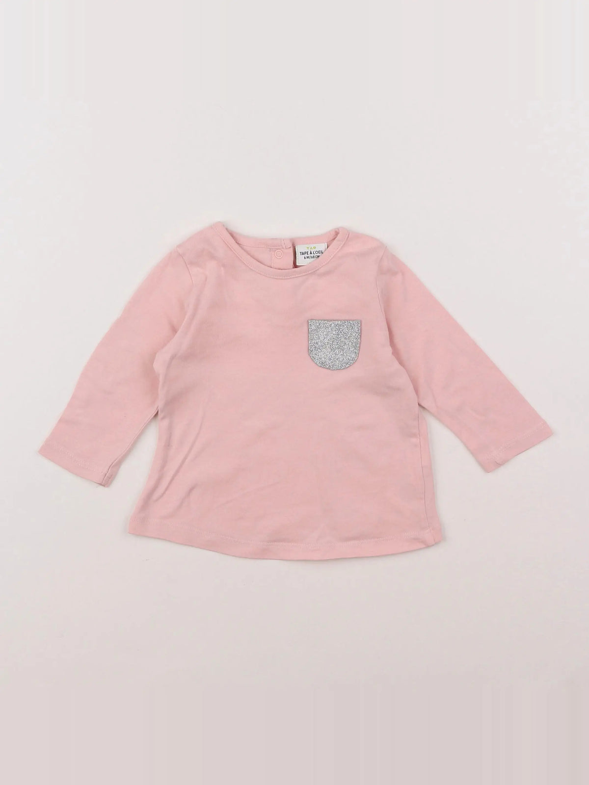 Tape à l'oeil - tee-shirt rose - 6 mois