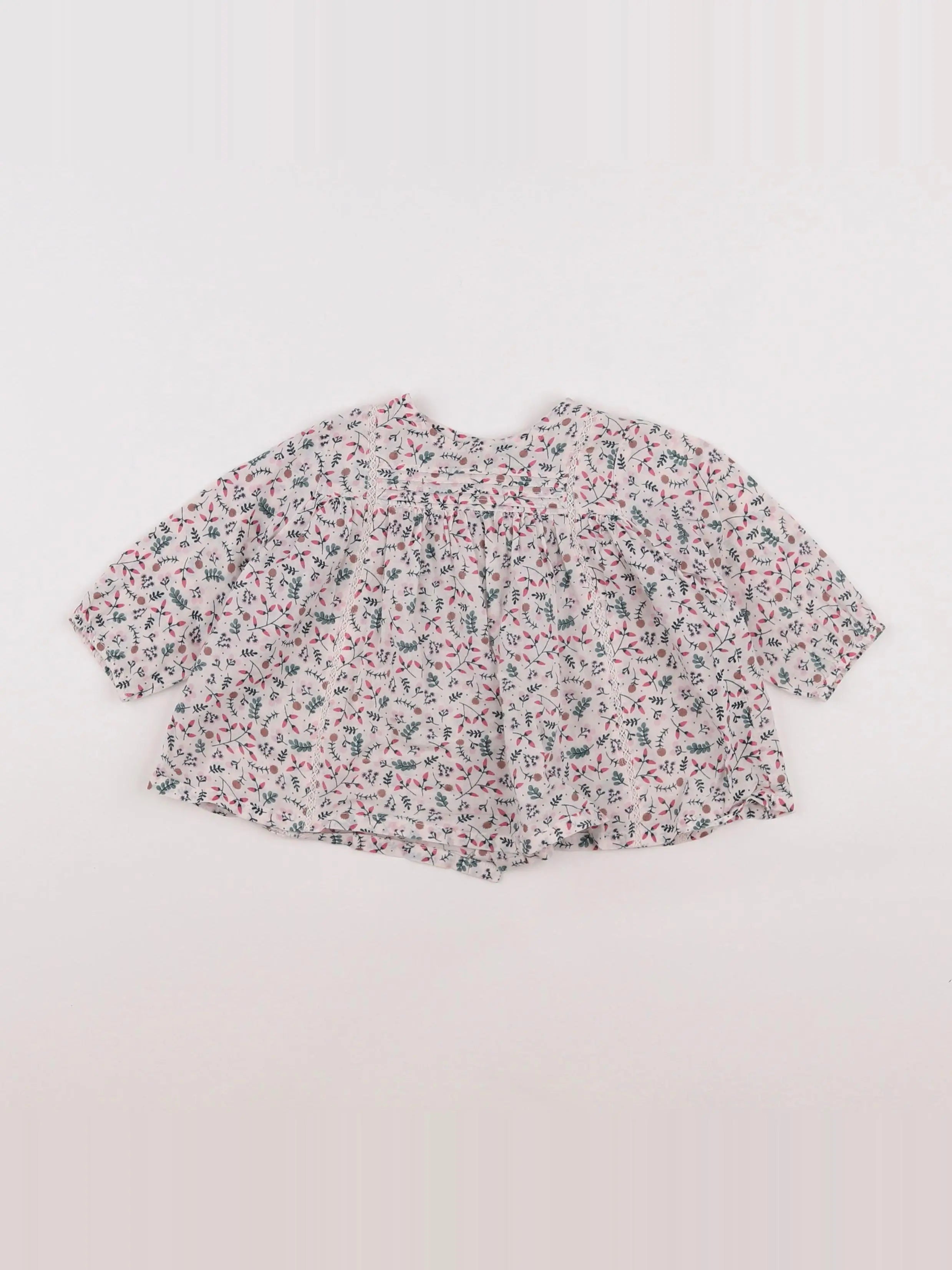 Boutchou - blouse multicolore - 9 mois