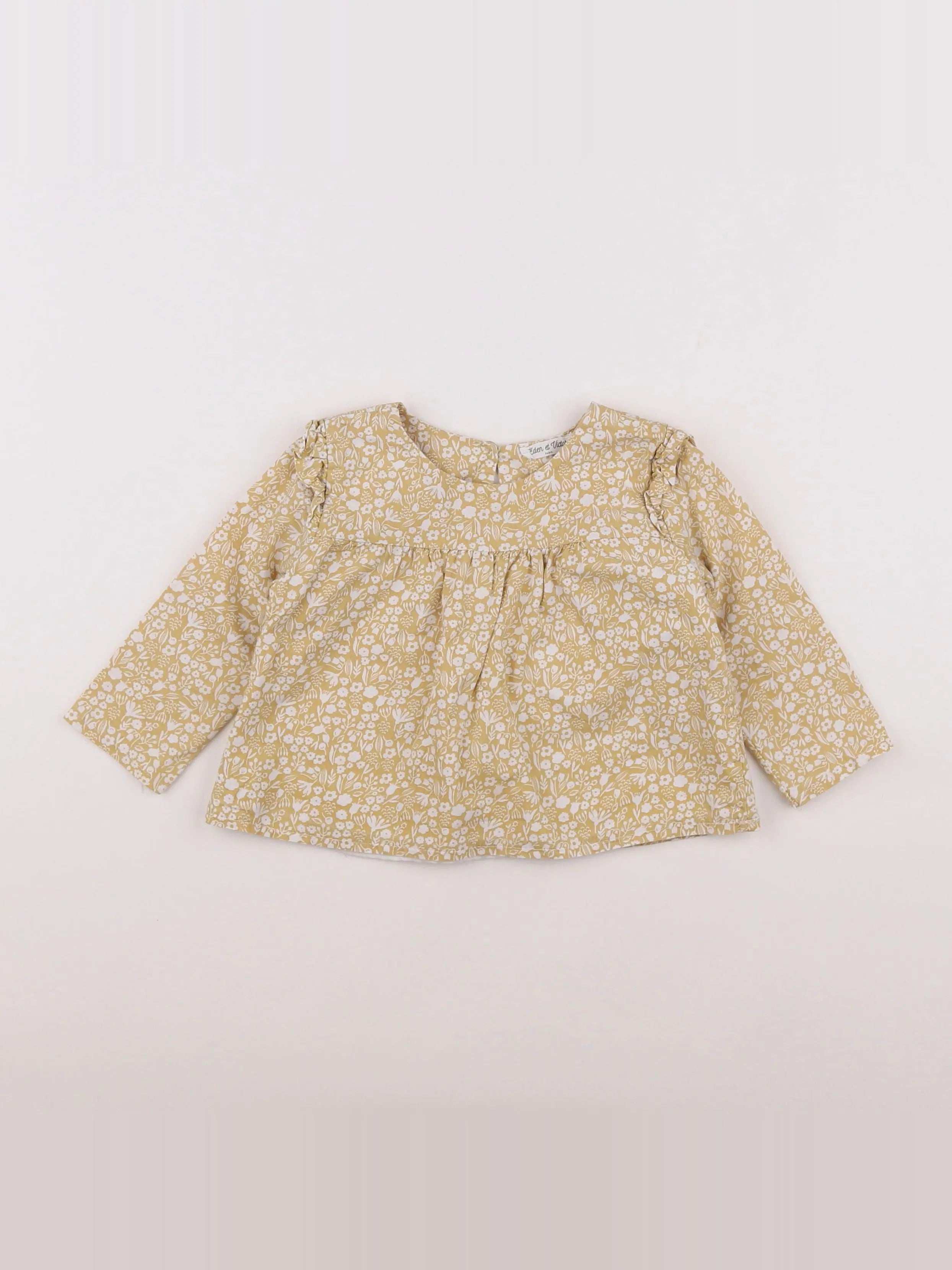 Eden & Victor - blouse jaune - 12 mois