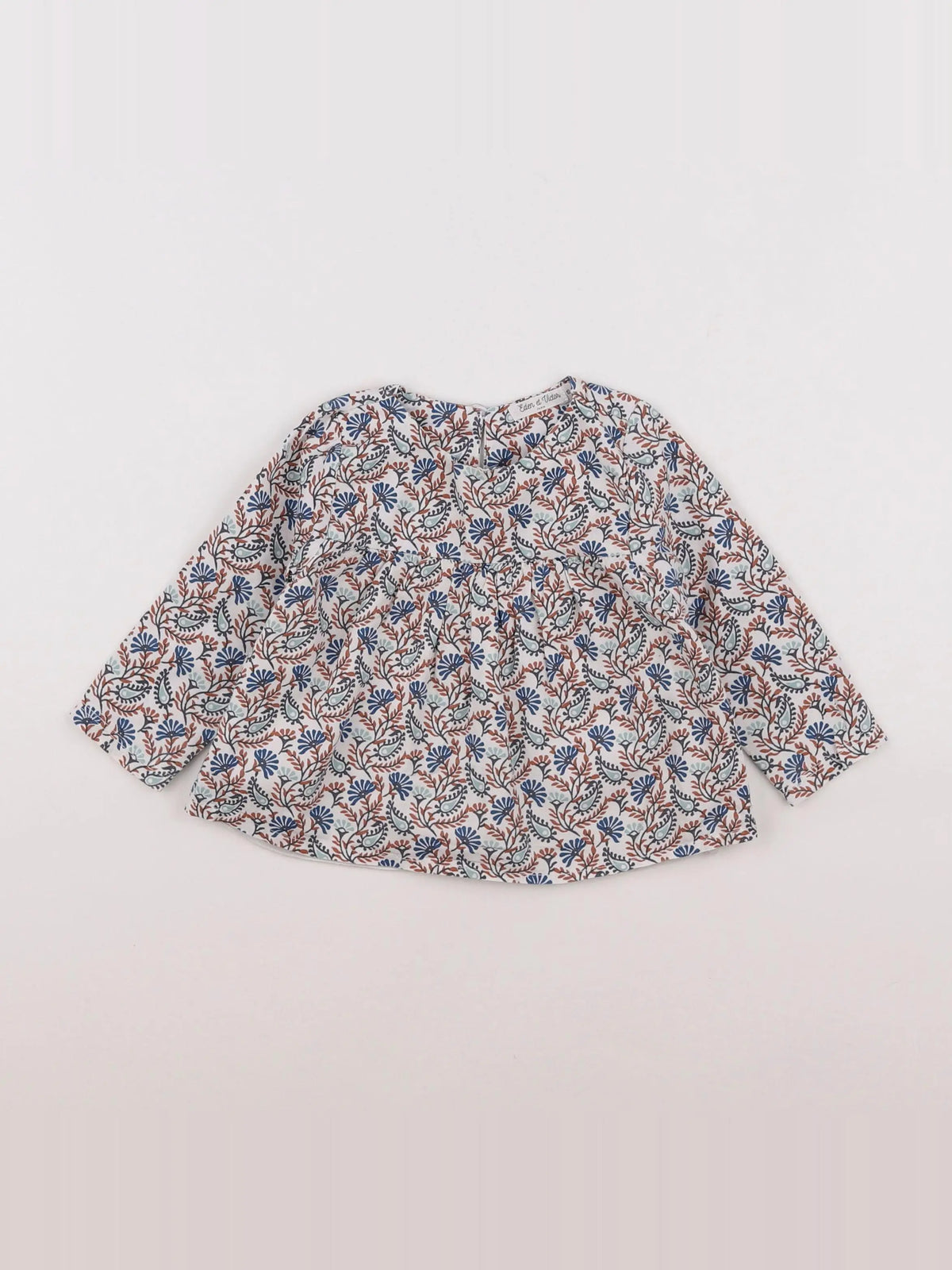 Eden & Victor - blouse multicolore - 12 mois